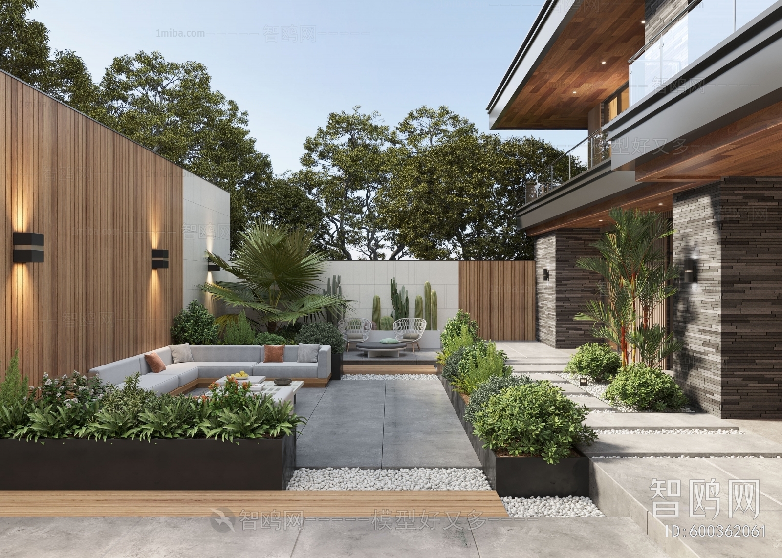 Modern Courtyard/landscape