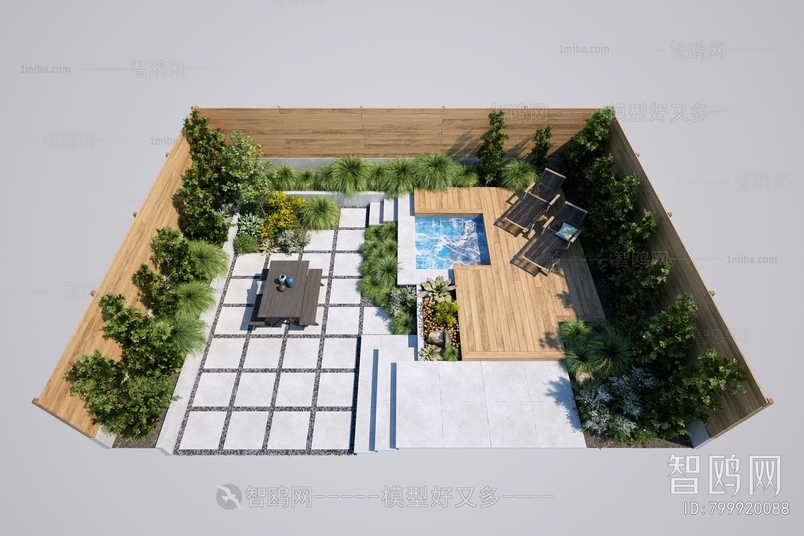 Modern Courtyard/landscape