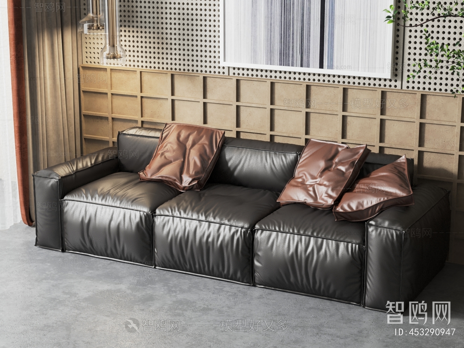 Modern Three-seat Sofa