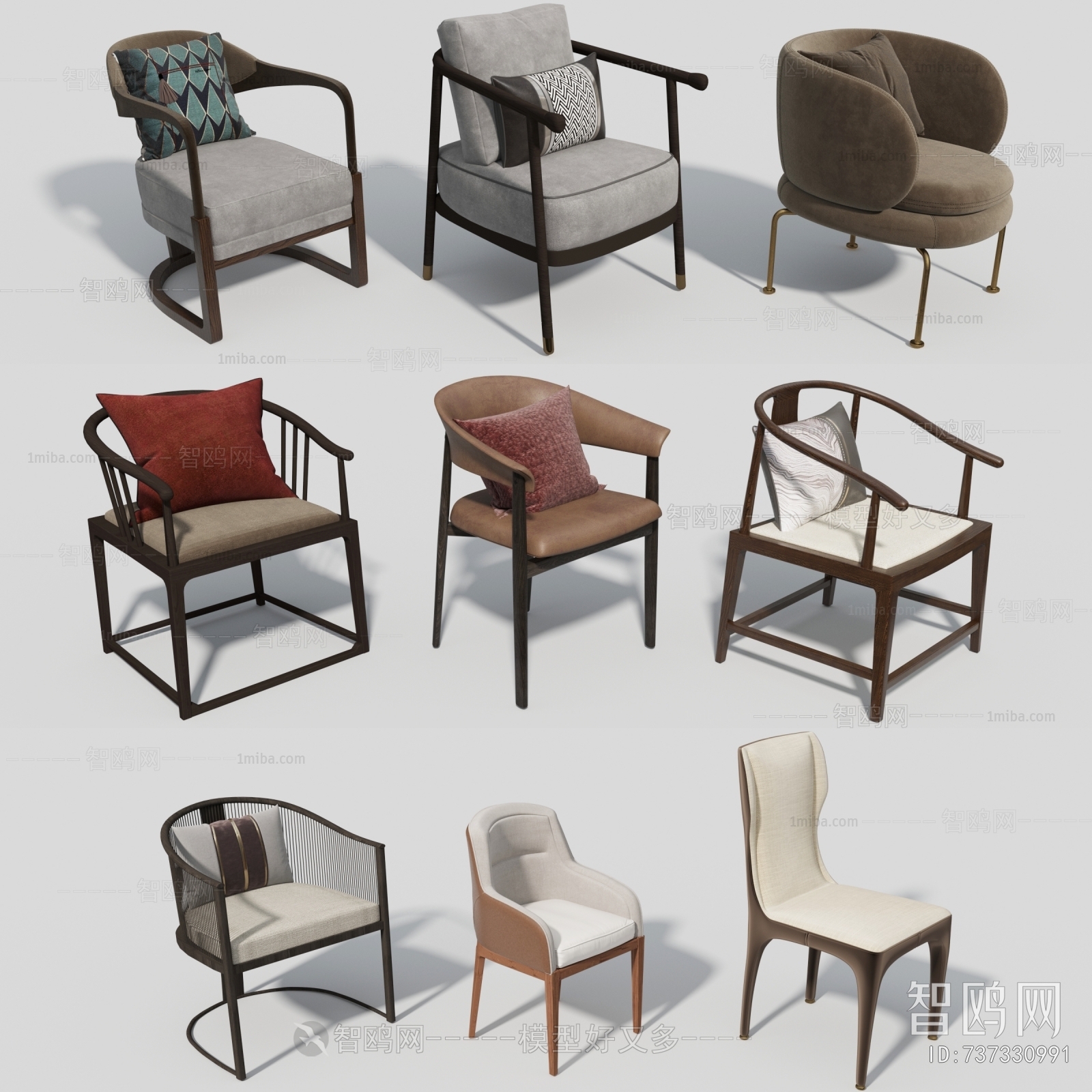 New Chinese Style Single Chair