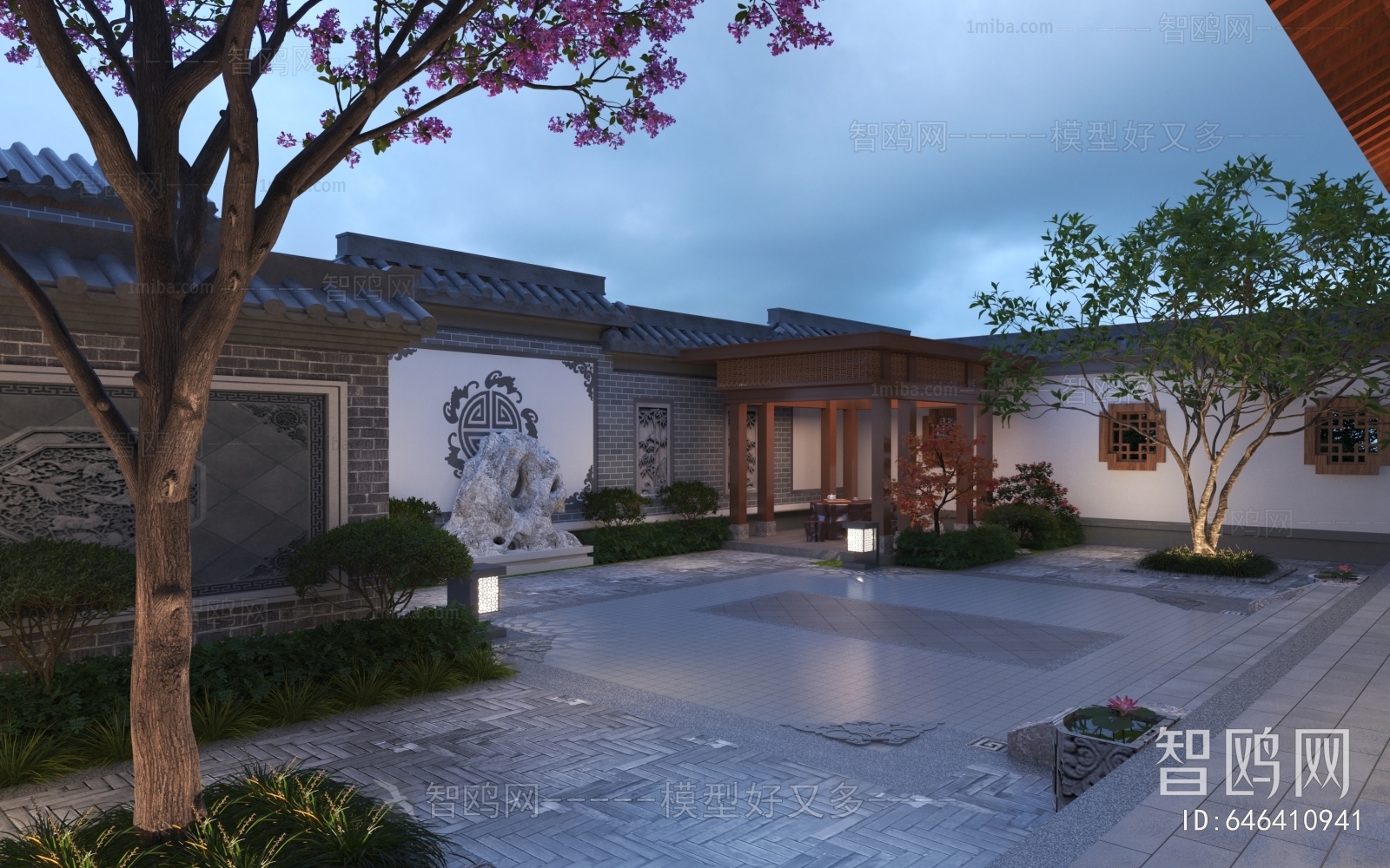 New Chinese Style Courtyard/landscape