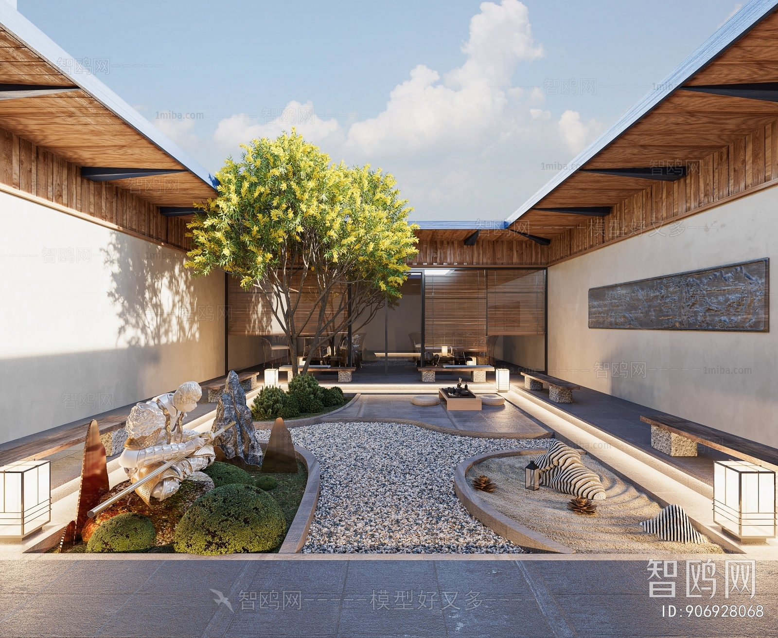 Modern Courtyard/landscape