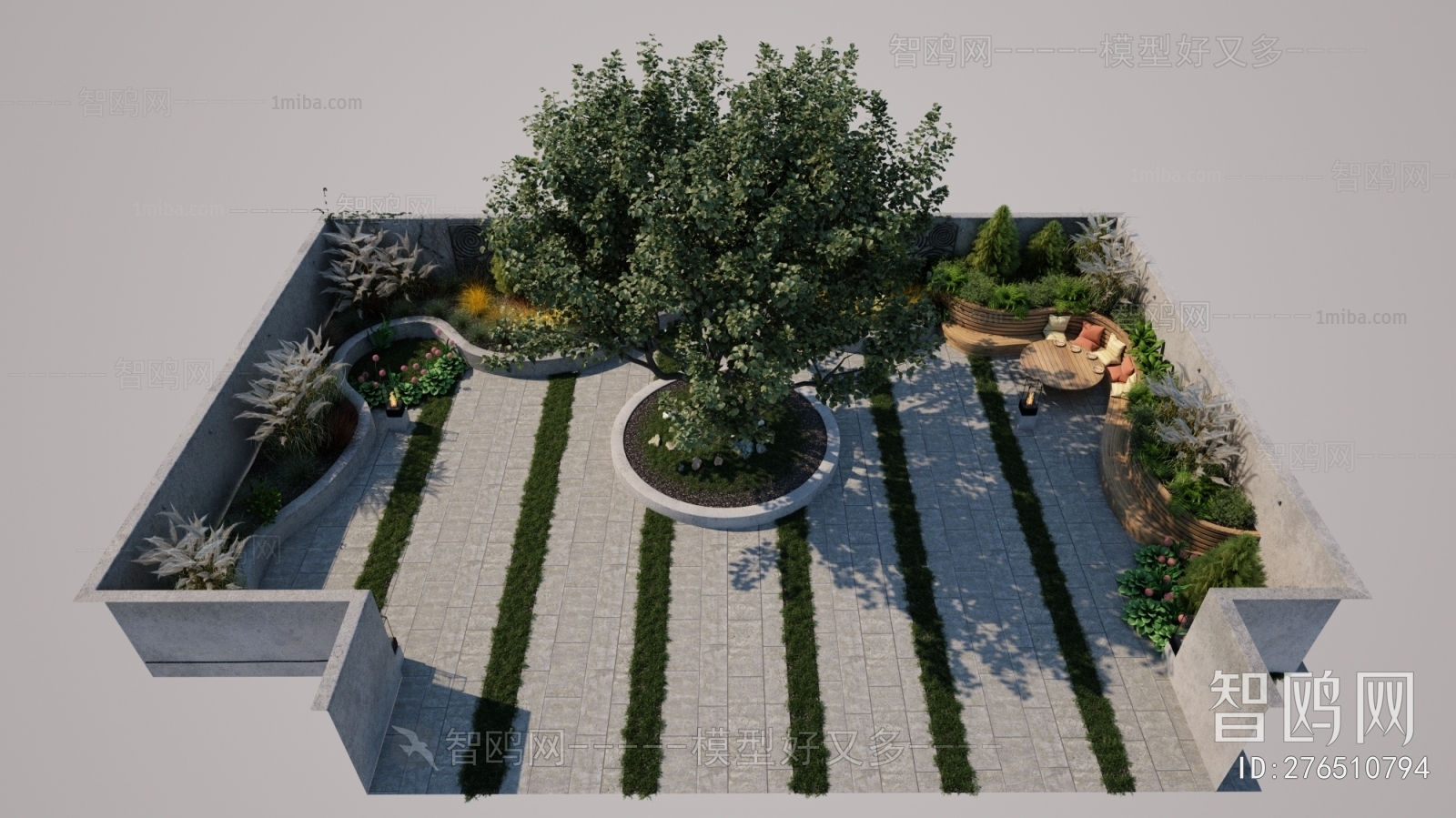 Modern Courtyard/landscape