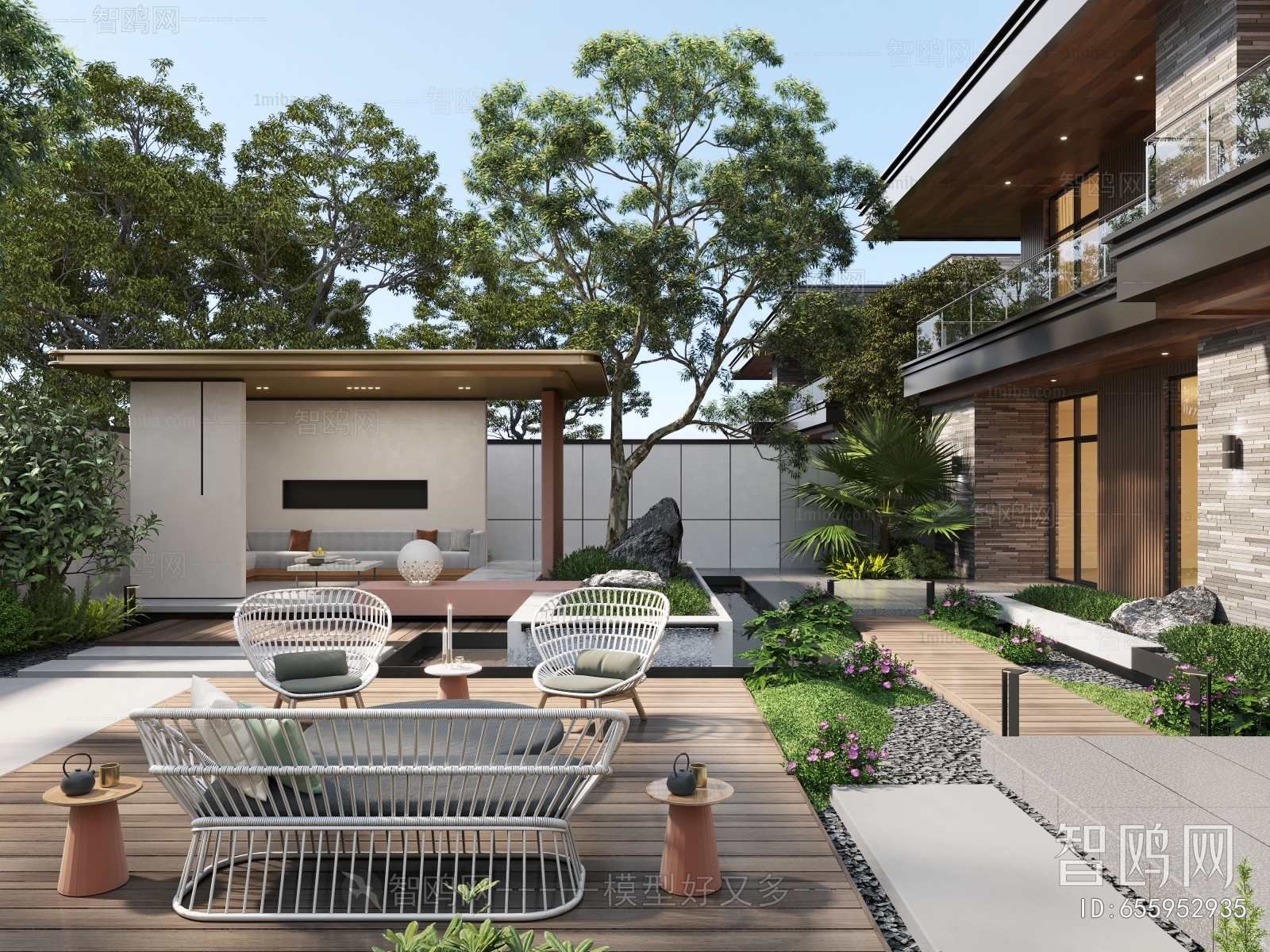 Modern Courtyard/landscape