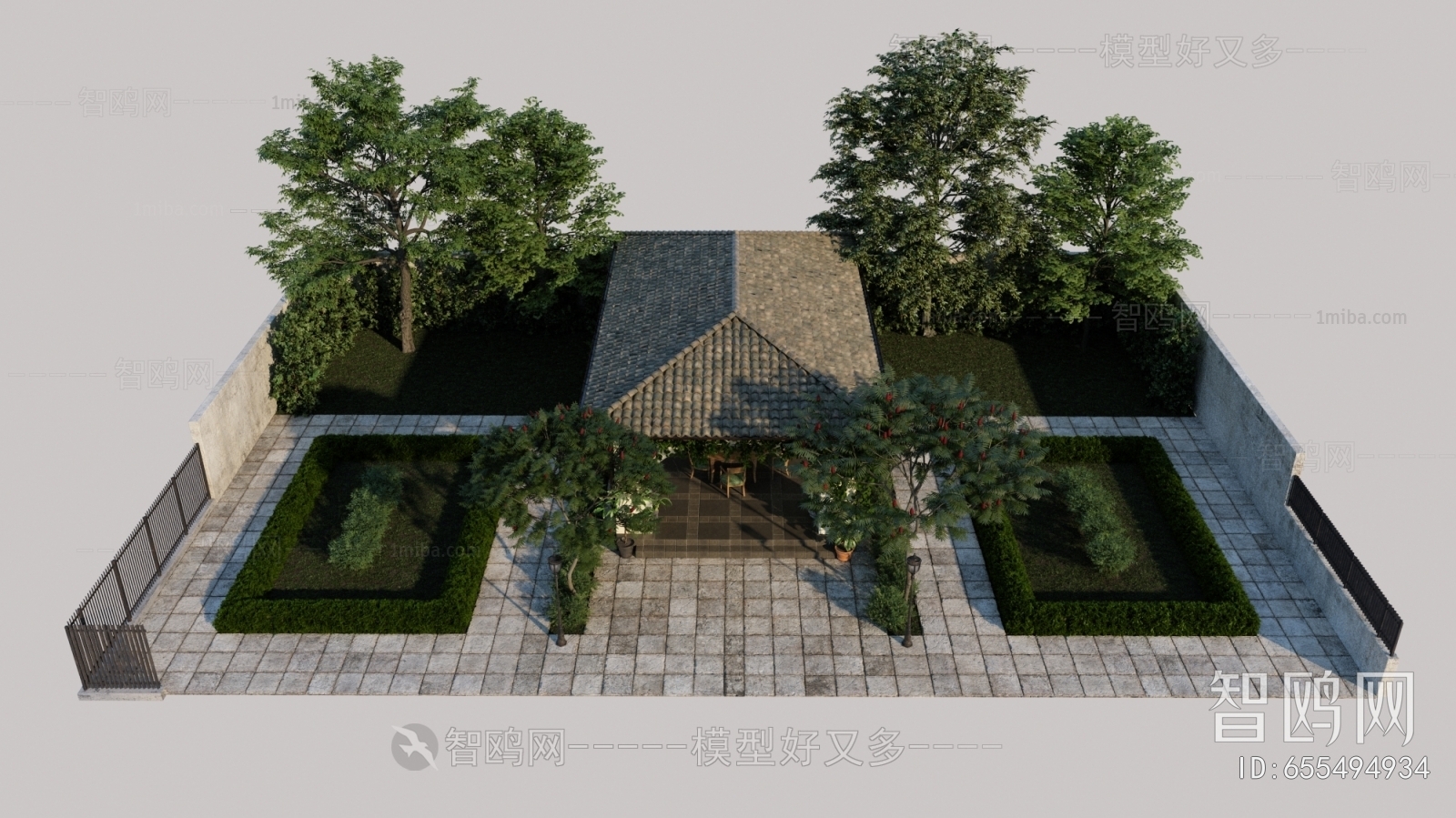 Modern Courtyard/landscape