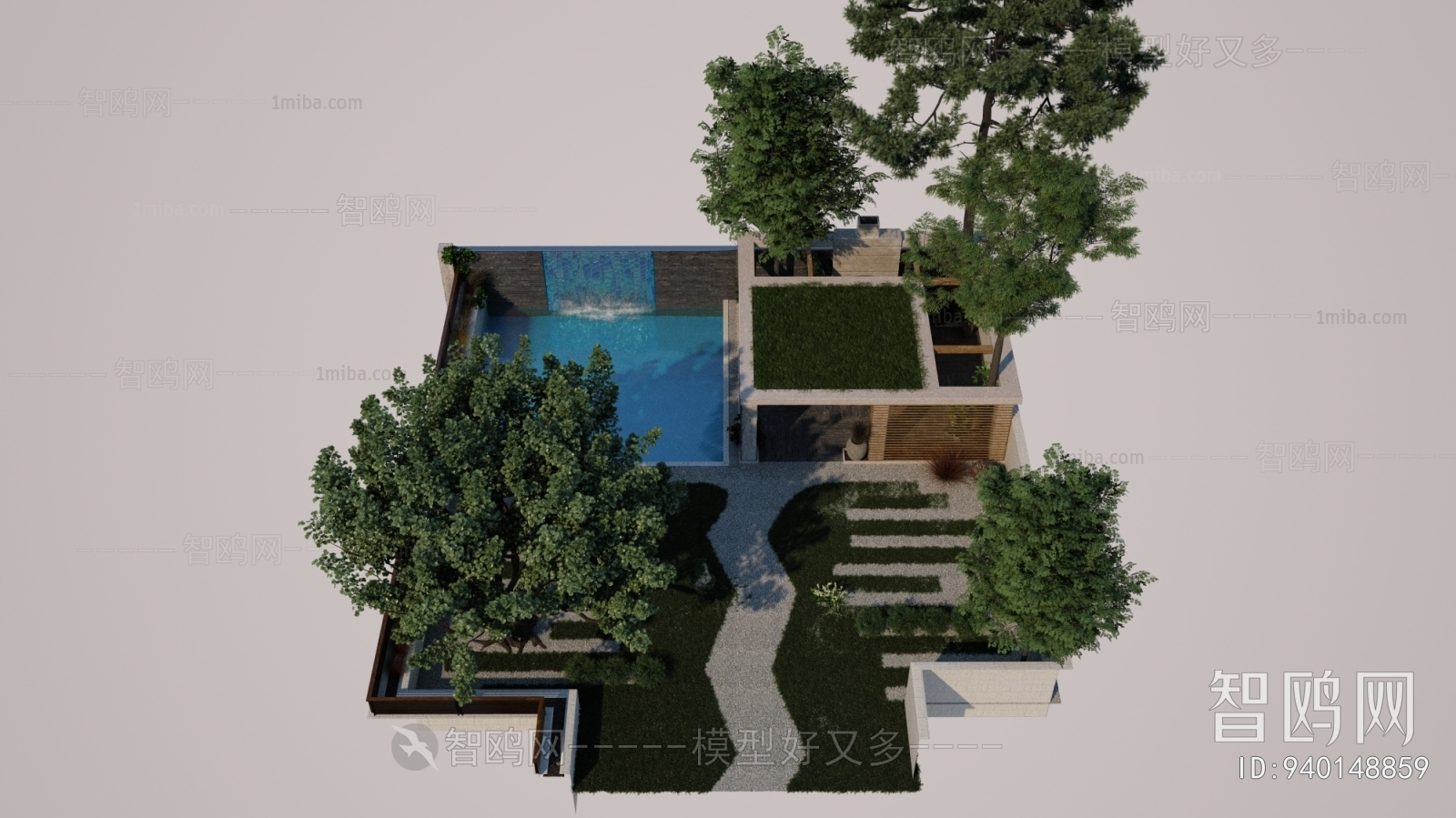 Modern Courtyard/landscape