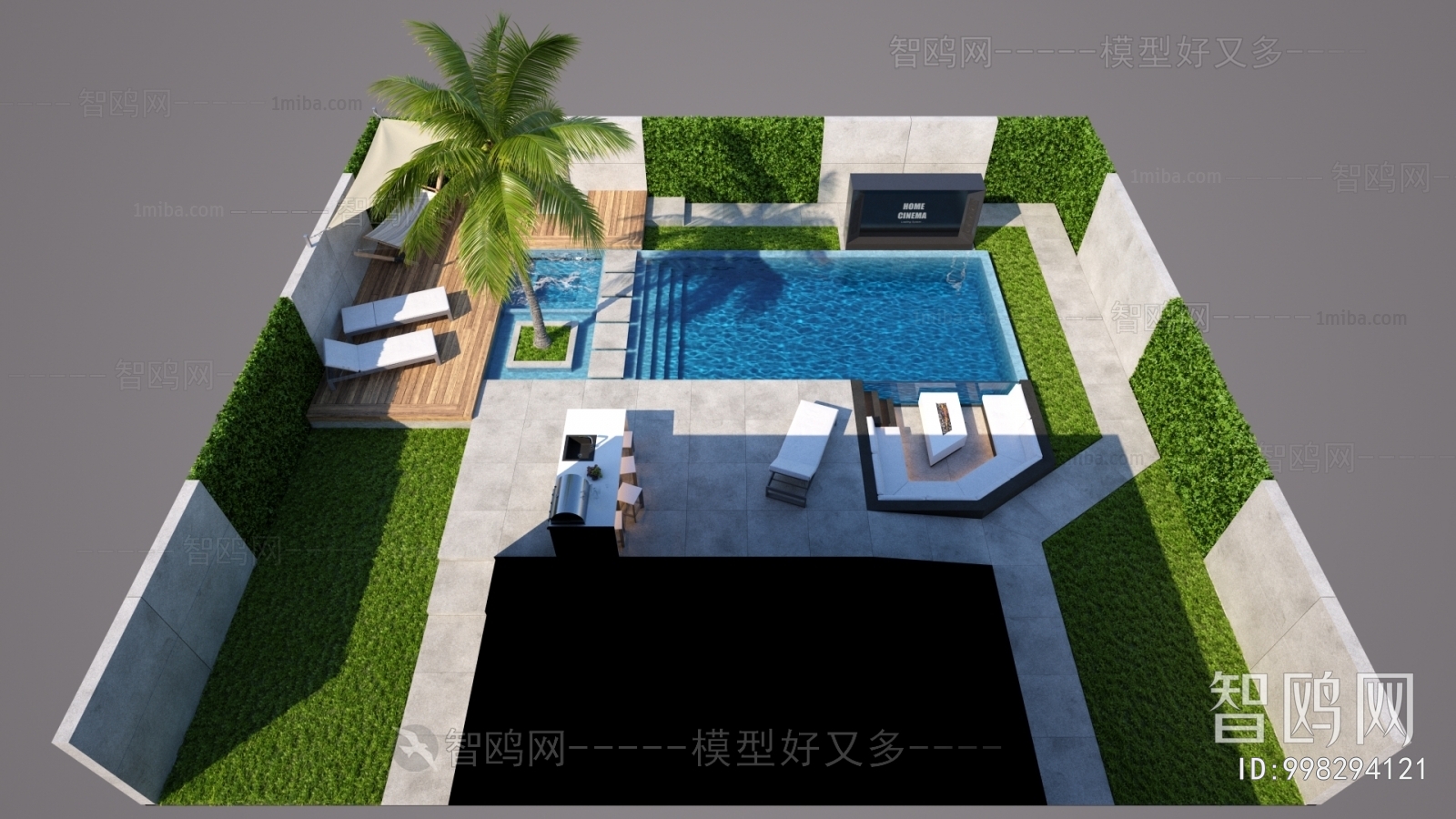 Modern Courtyard/landscape