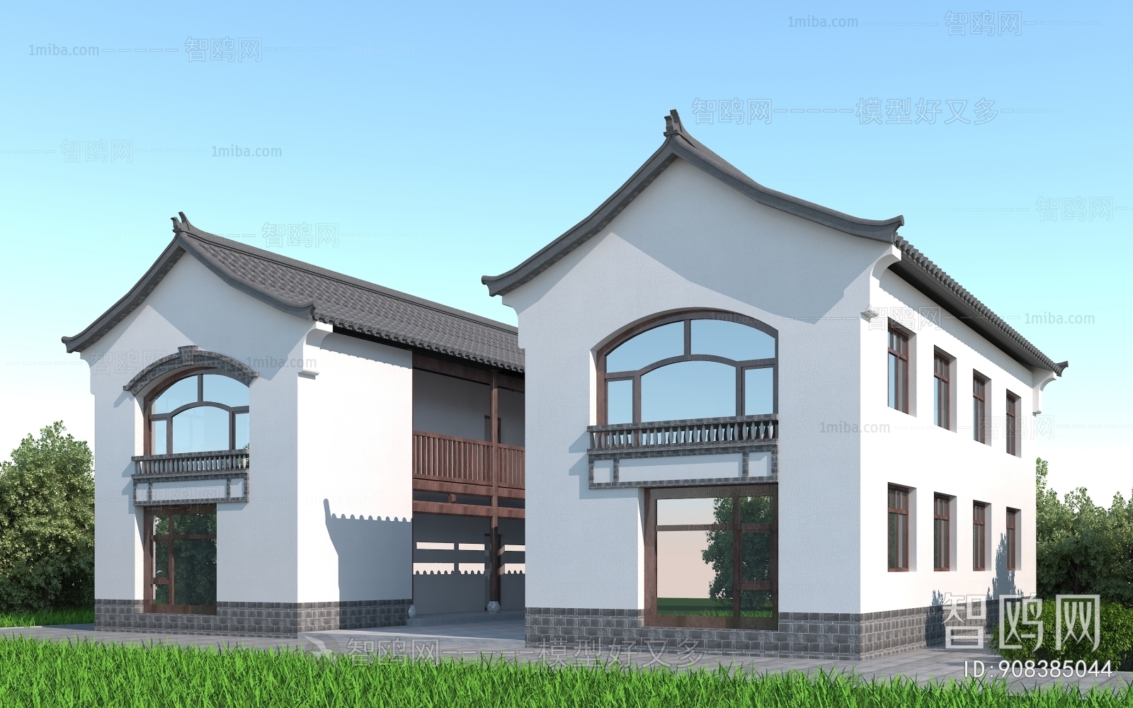 Chinese Style Villa Appearance