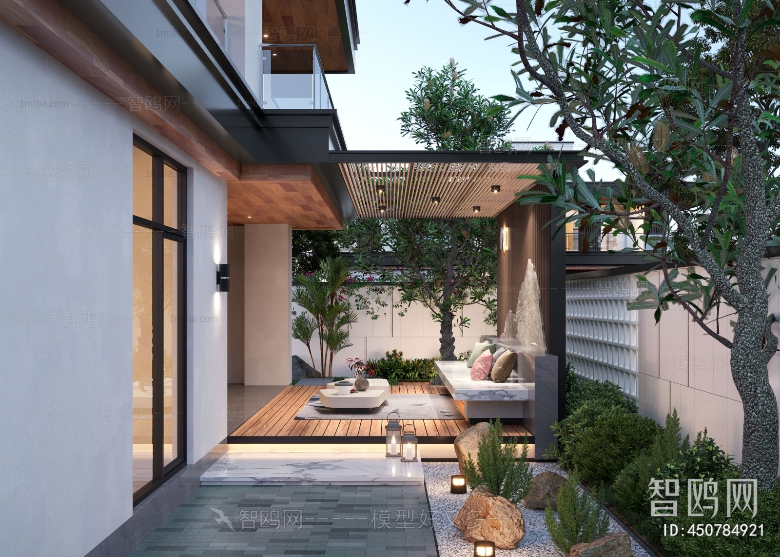 Modern Courtyard/landscape