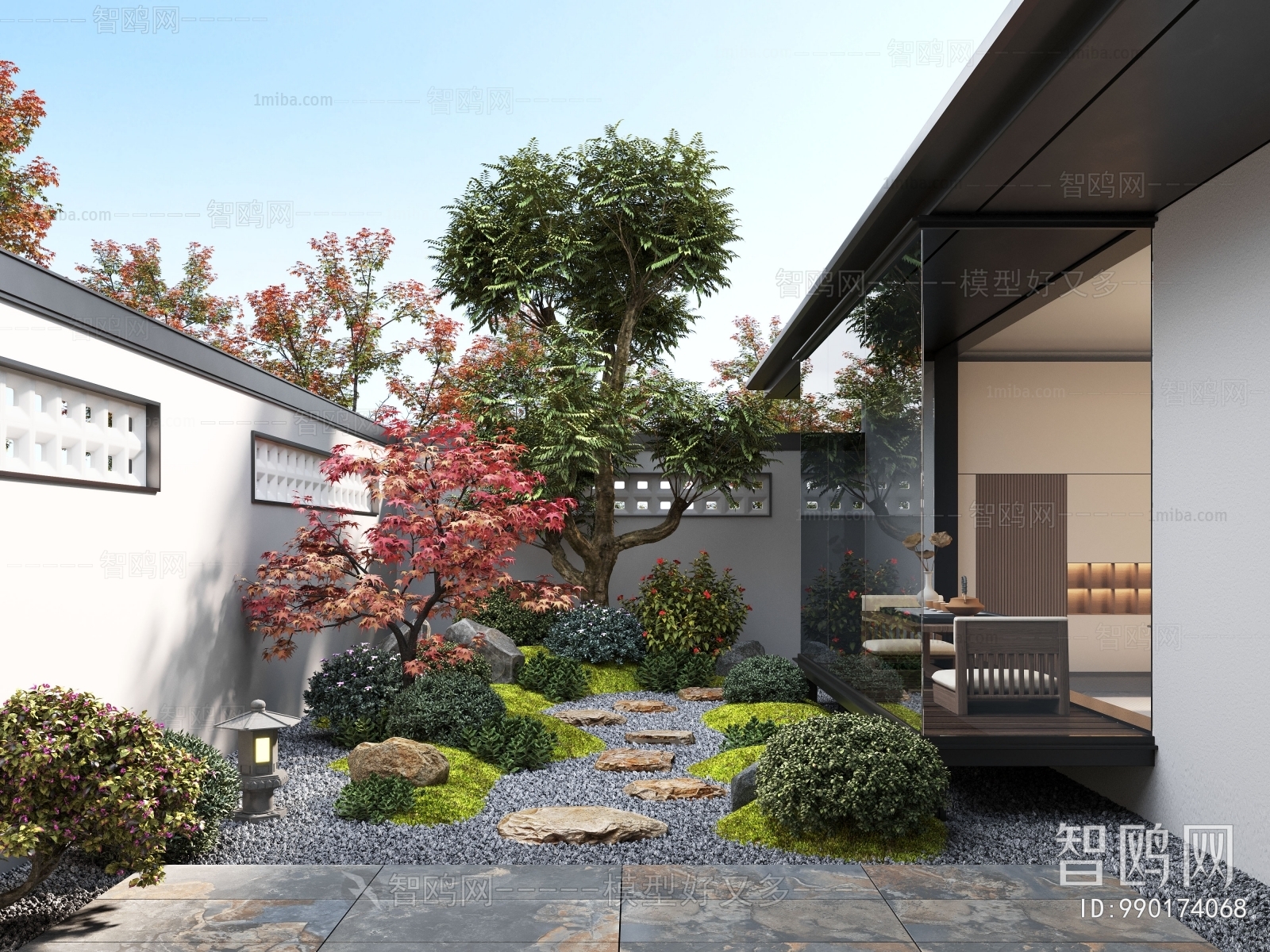 Modern Courtyard/landscape