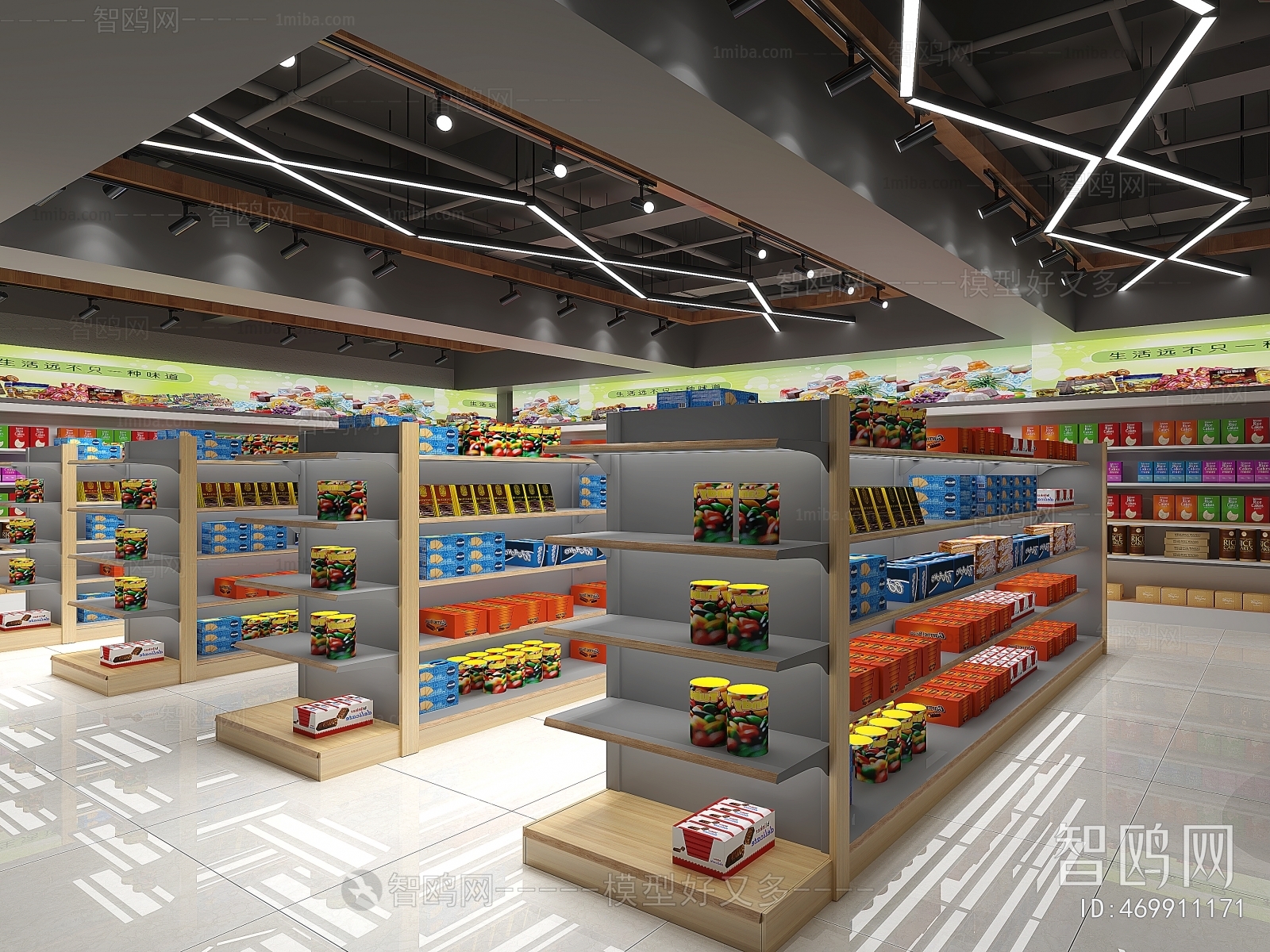 Modern Shopping Malls And Supermarkets