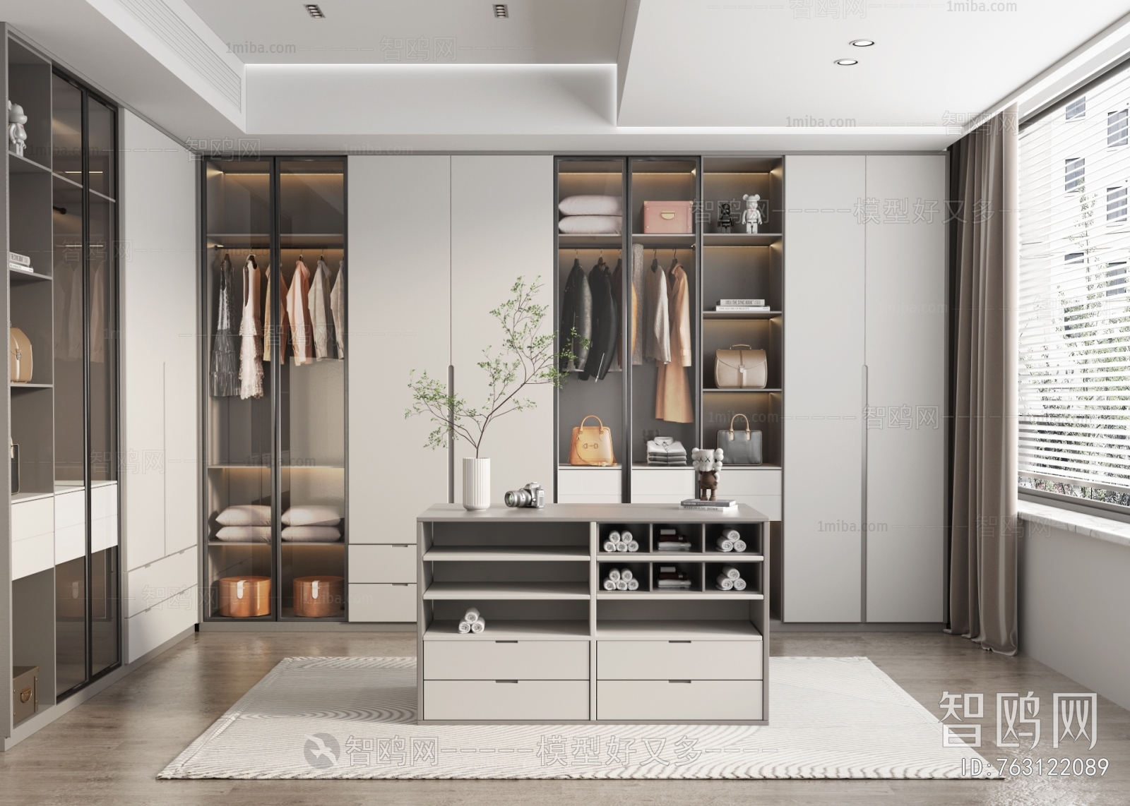 Modern Clothes Storage Area