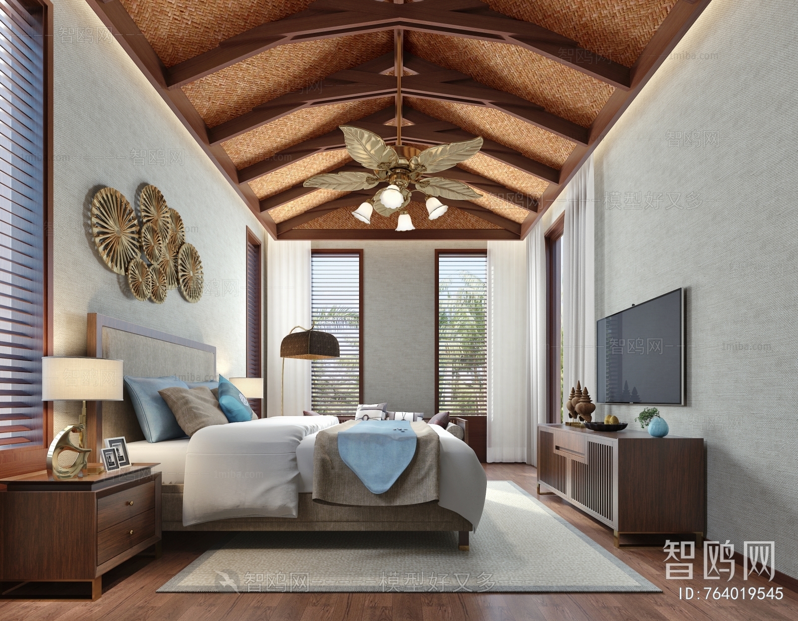 Southeast Asian Style Bedroom