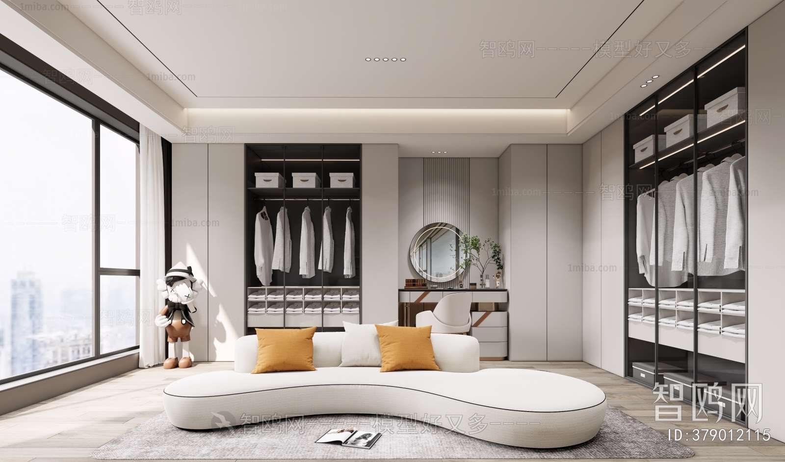 Modern Clothes Storage Area