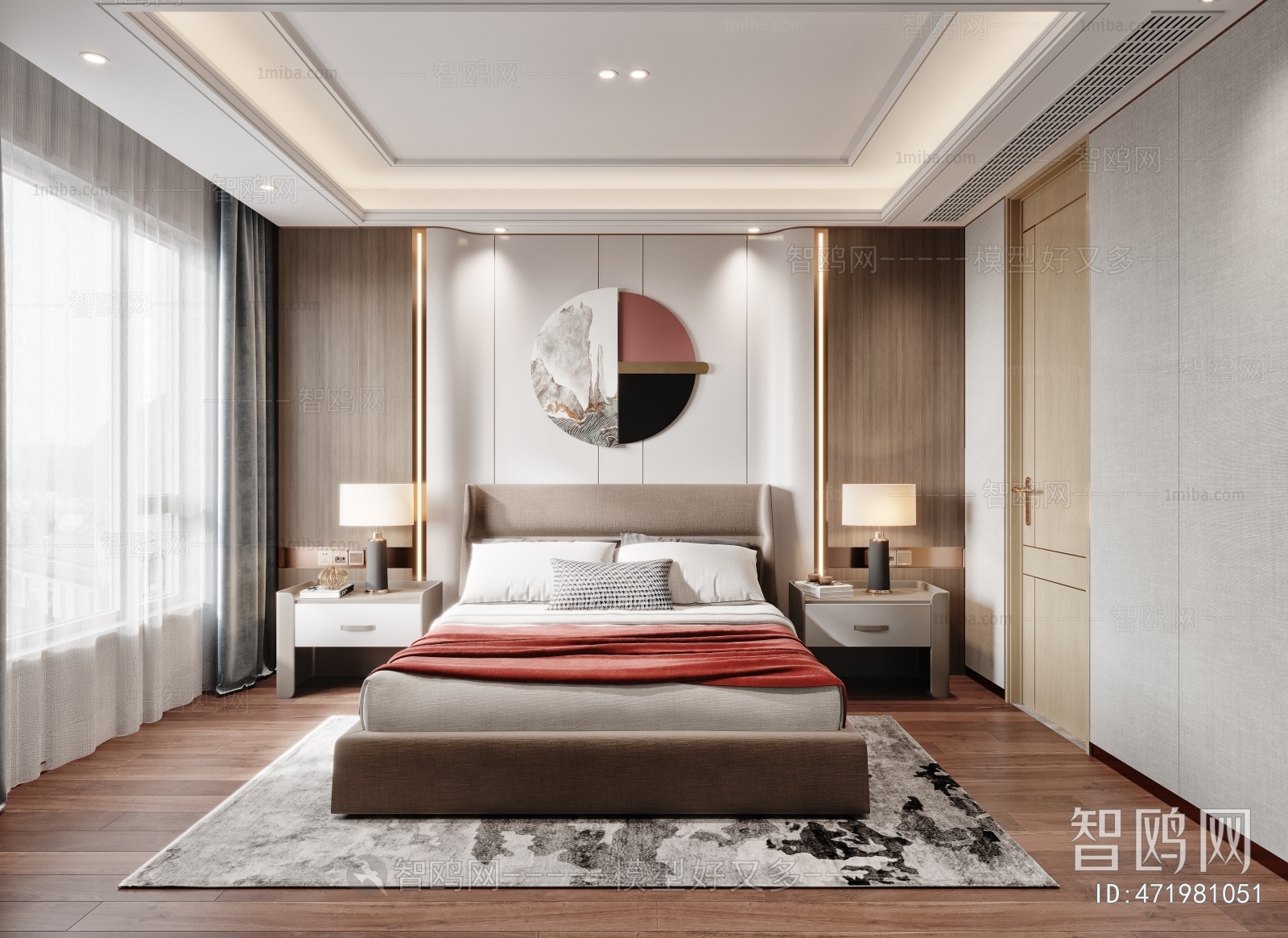 New Chinese Style Bedroom