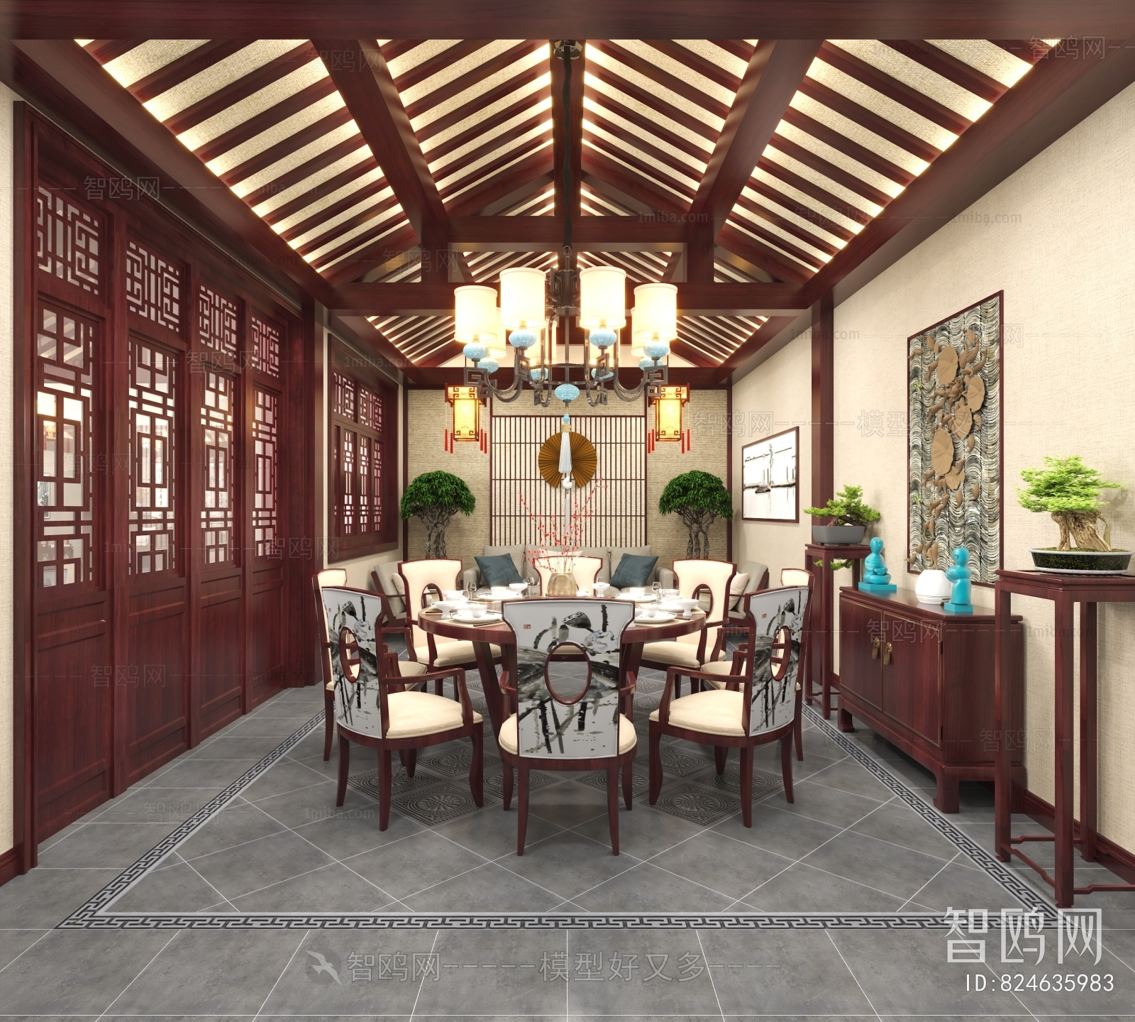 Chinese Style Dining Room