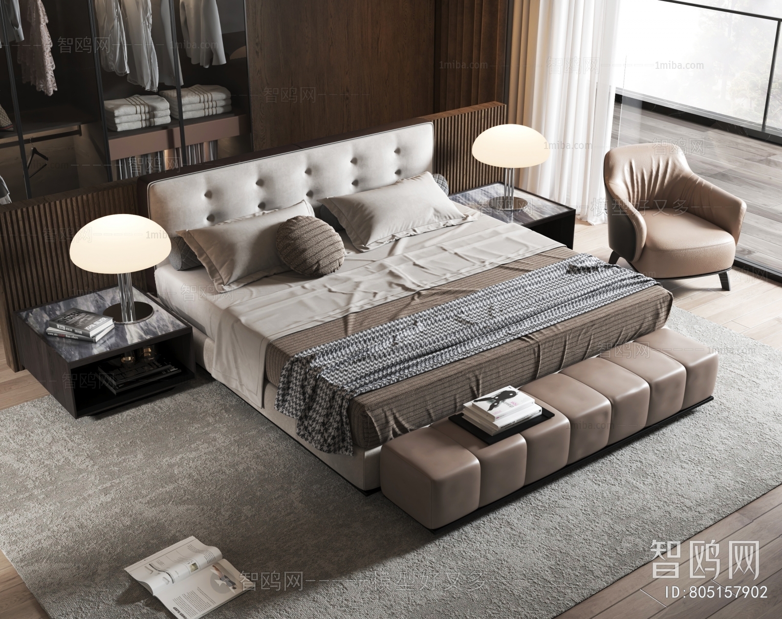 Modern Double Bed