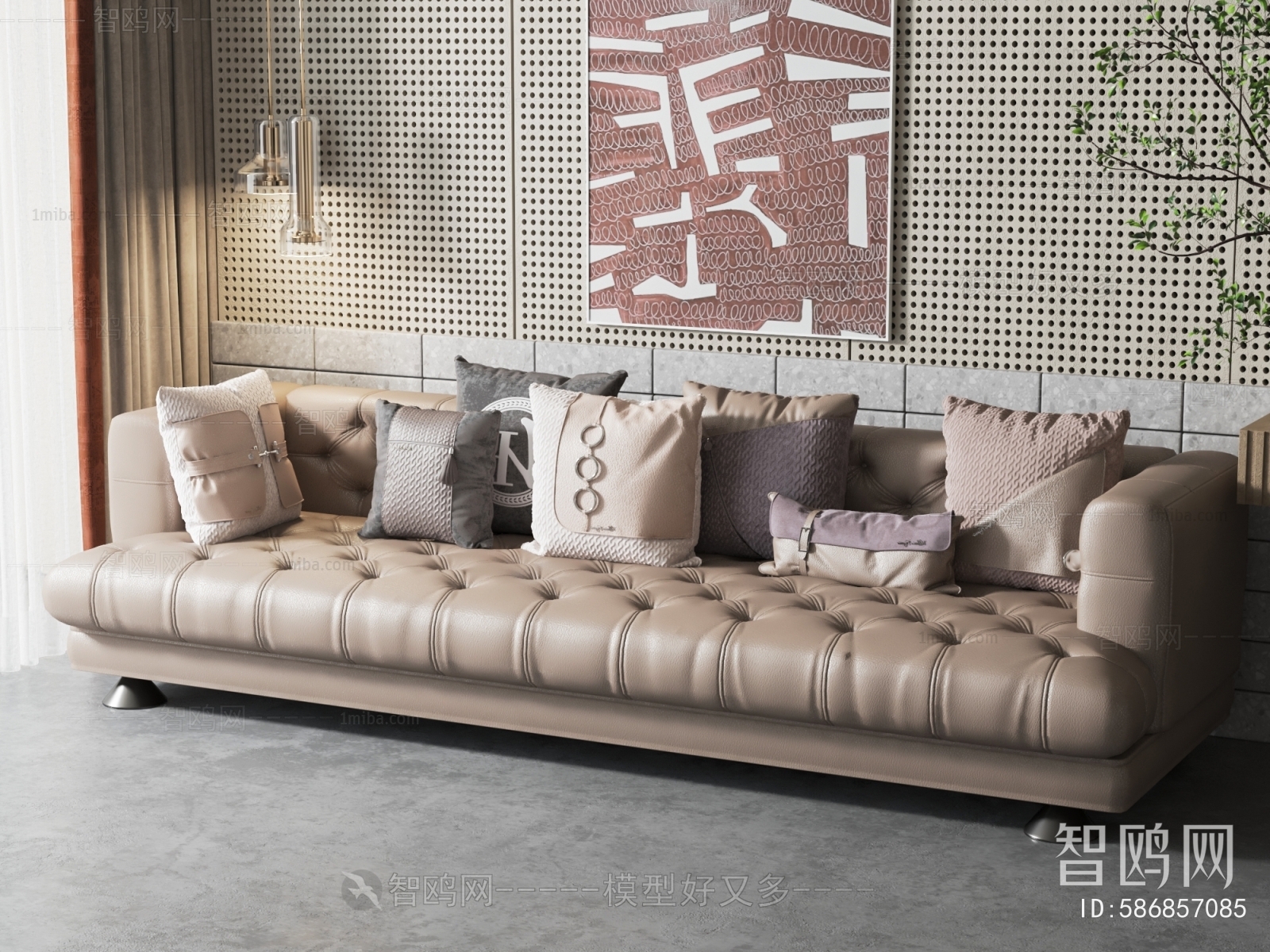 Simple European Style Multi Person Sofa