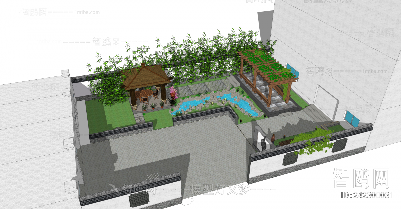 New Chinese Style Courtyard/landscape