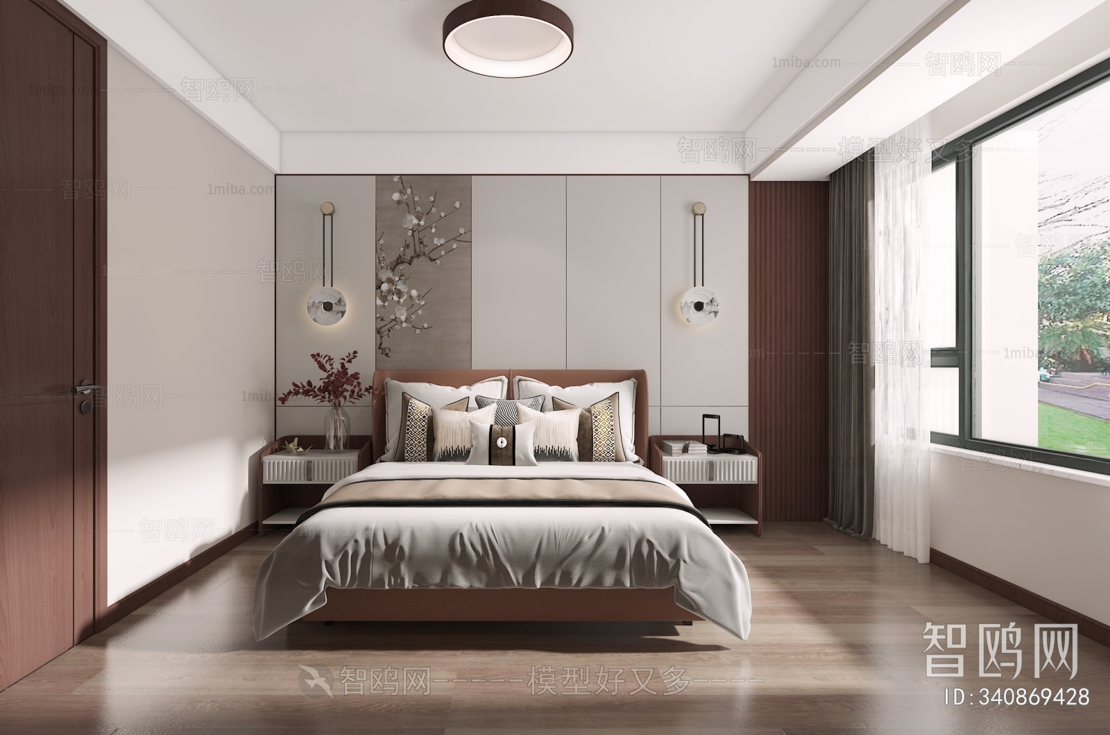 New Chinese Style Bedroom