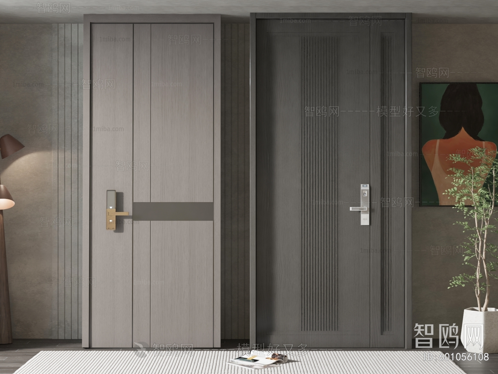 Modern Single Door