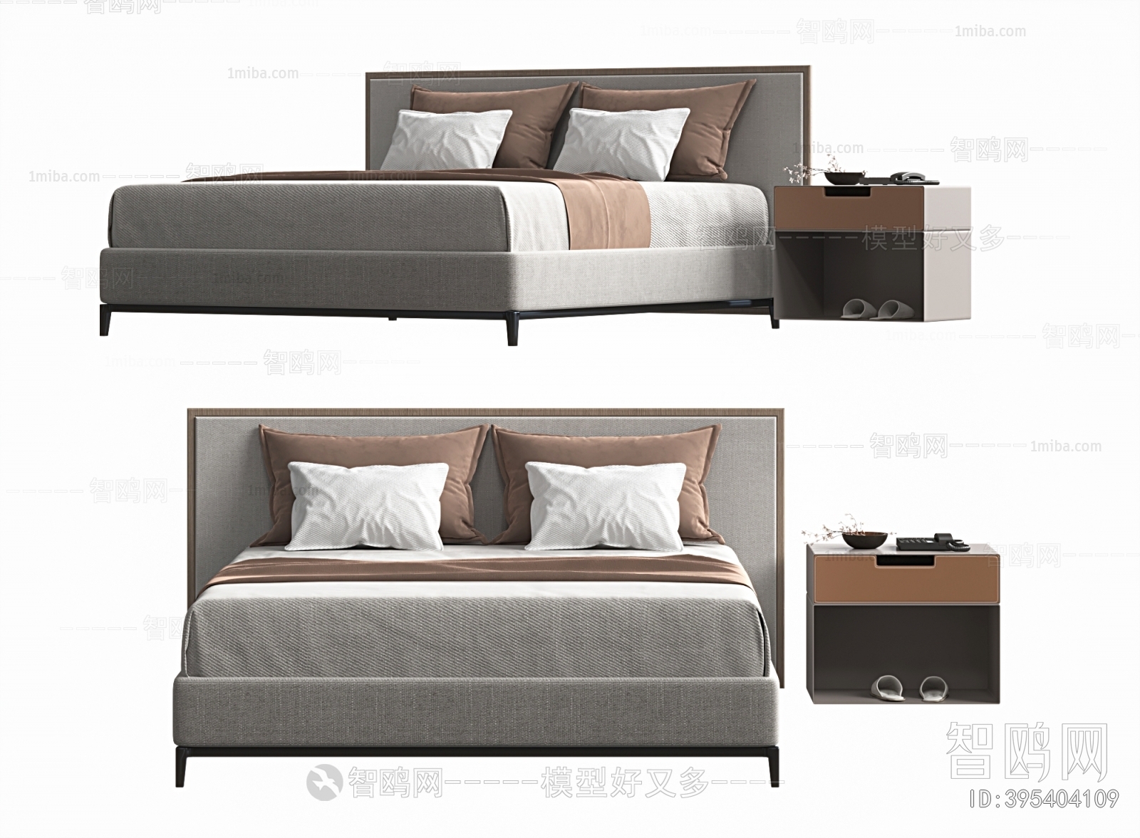 New Chinese Style Double Bed