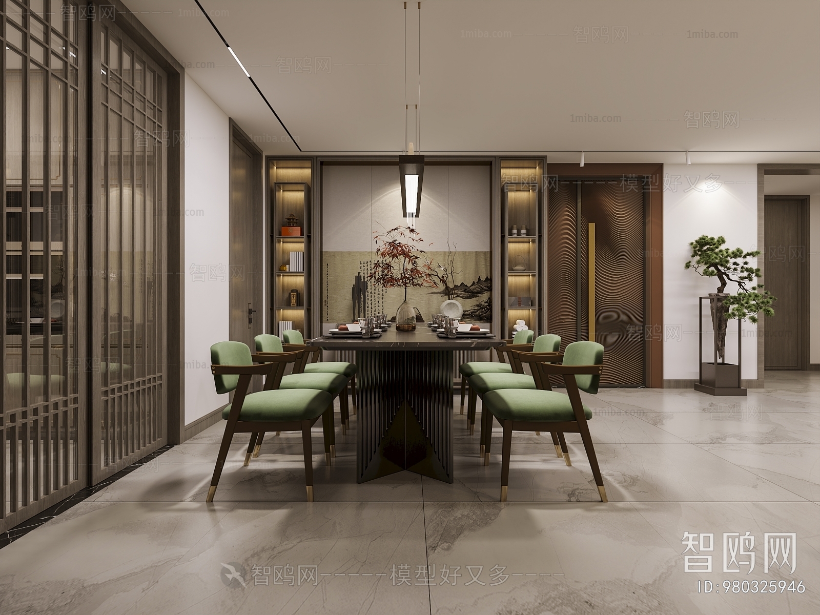 New Chinese Style Dining Room