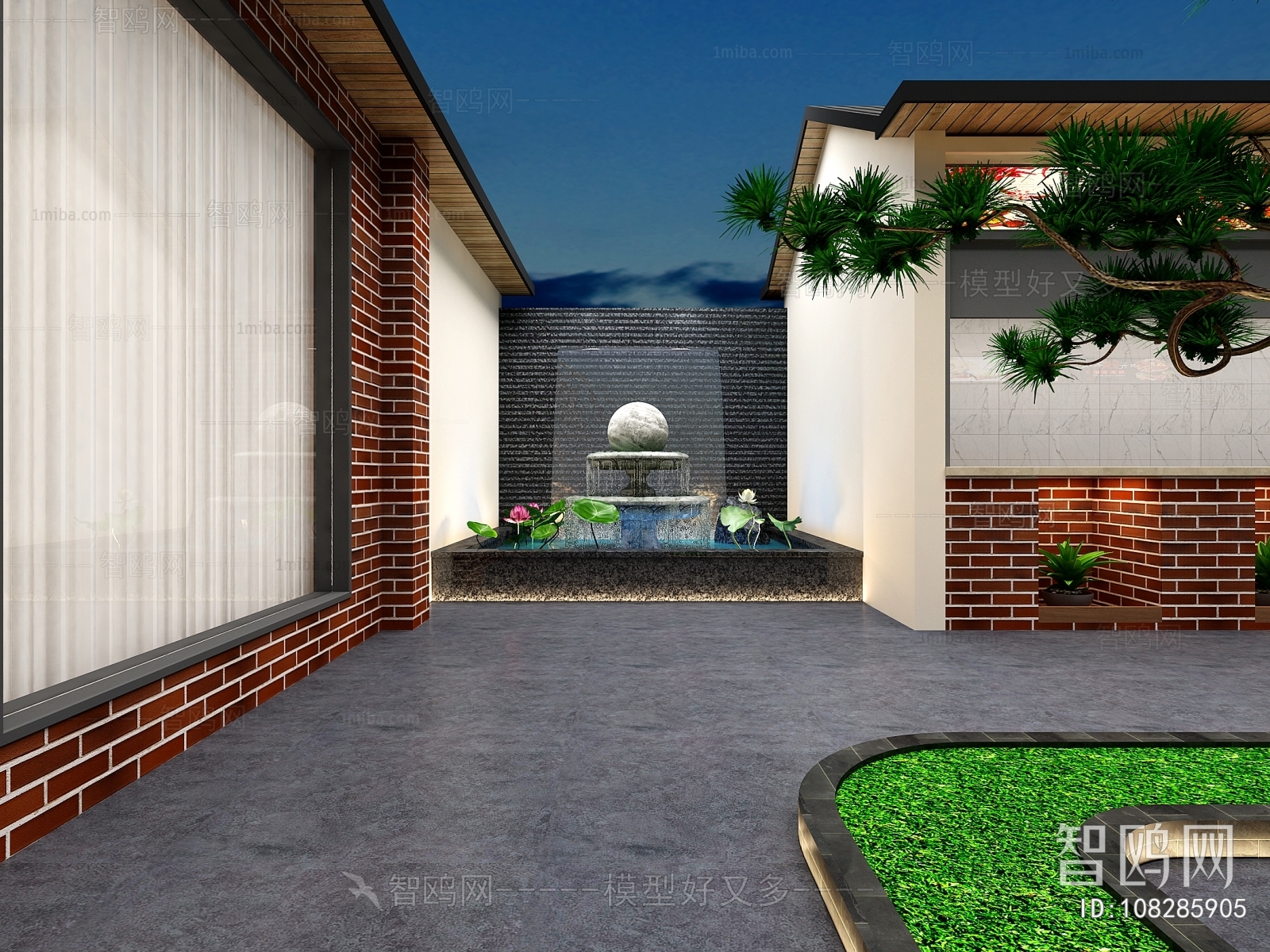 New Chinese Style Courtyard/landscape