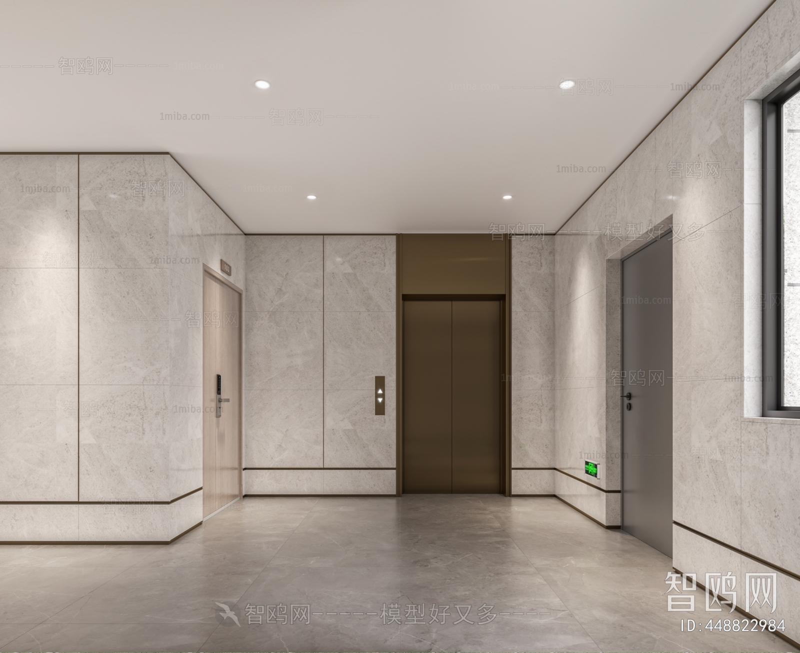 Modern Corridor/elevator Hall