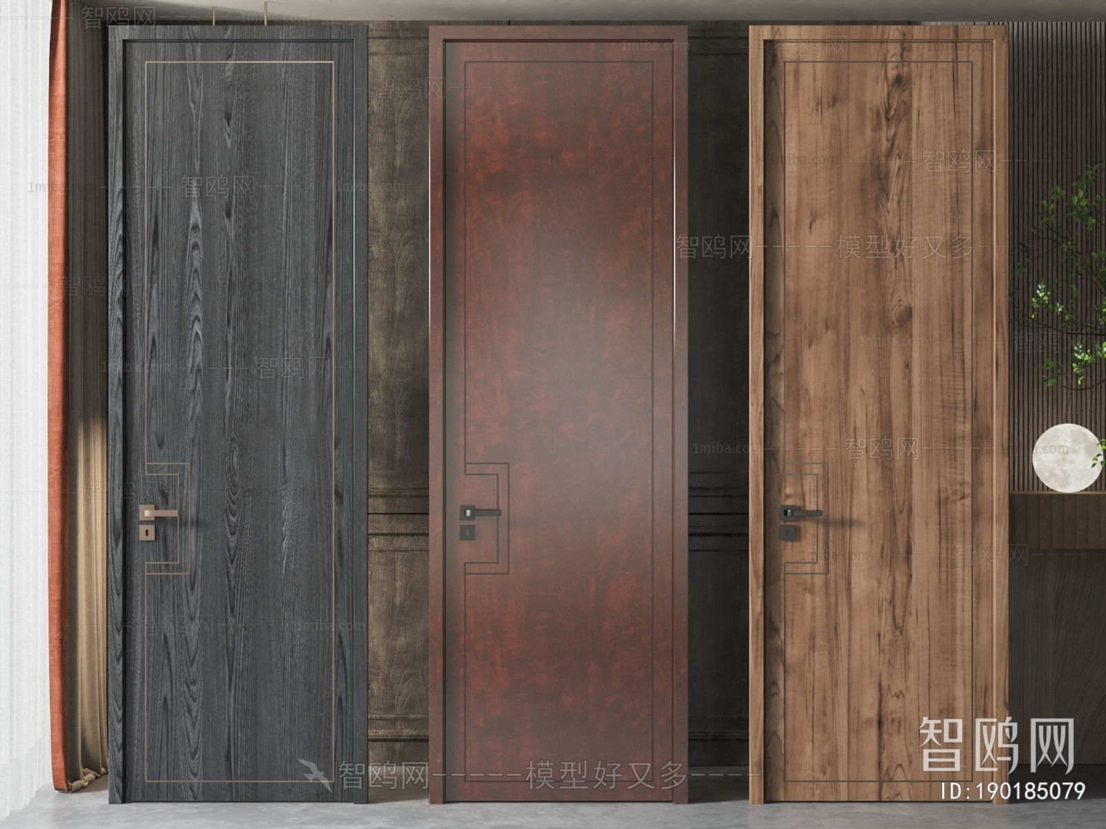 New Chinese Style Single Door