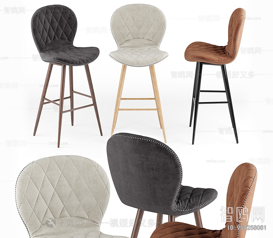 Nordic Style Bar Chair