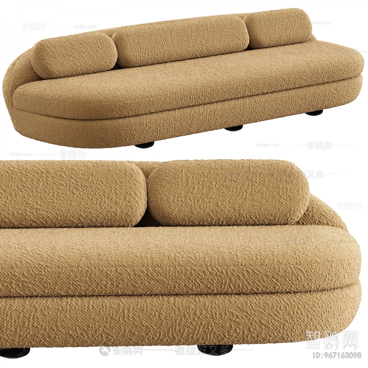 Wabi-sabi Style Multi Person Sofa