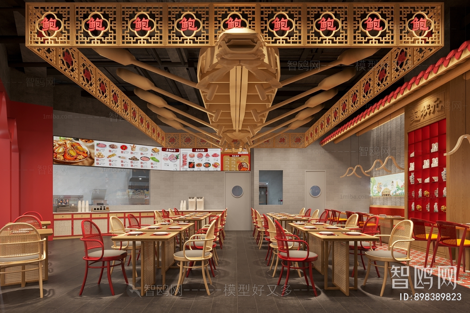 多场景-新中式中餐厅+门头