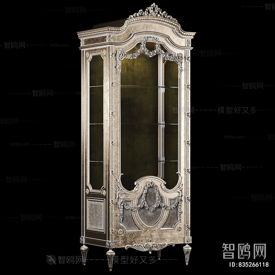 欧式古典奢华雕花装饰柜