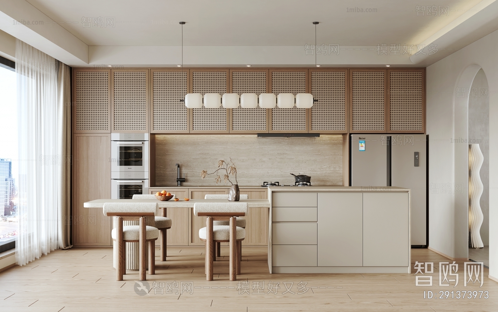 Wabi-sabi Style Dining Room