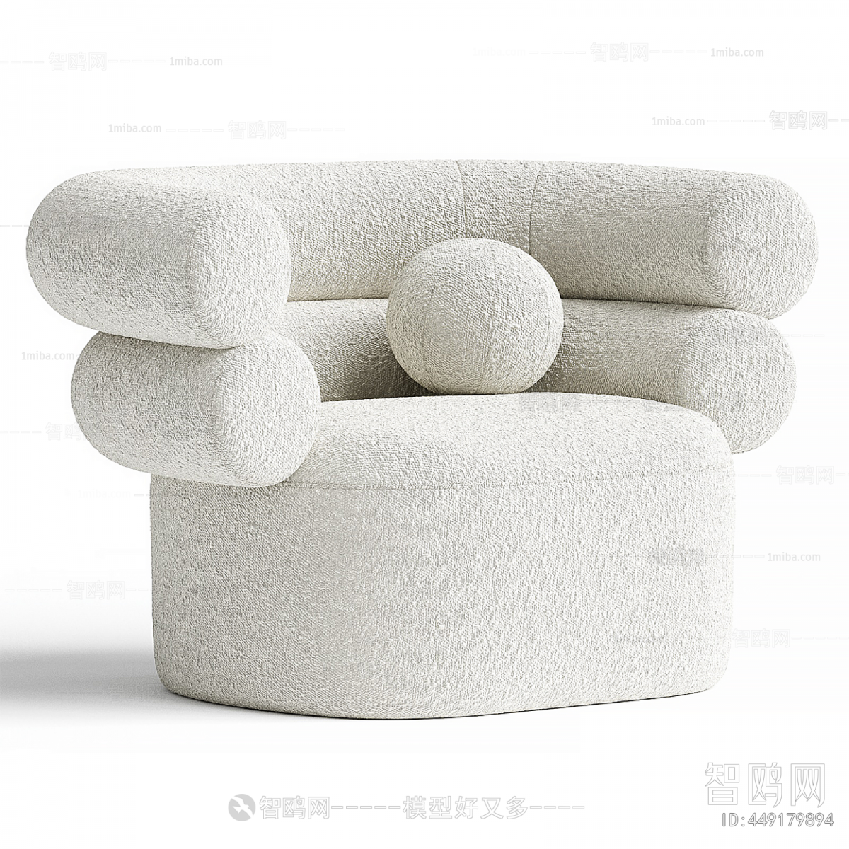 Wabi-sabi Style Single Sofa