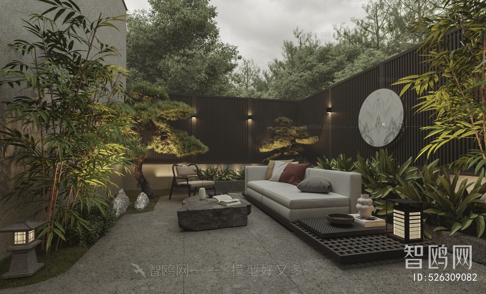 New Chinese Style Courtyard/landscape