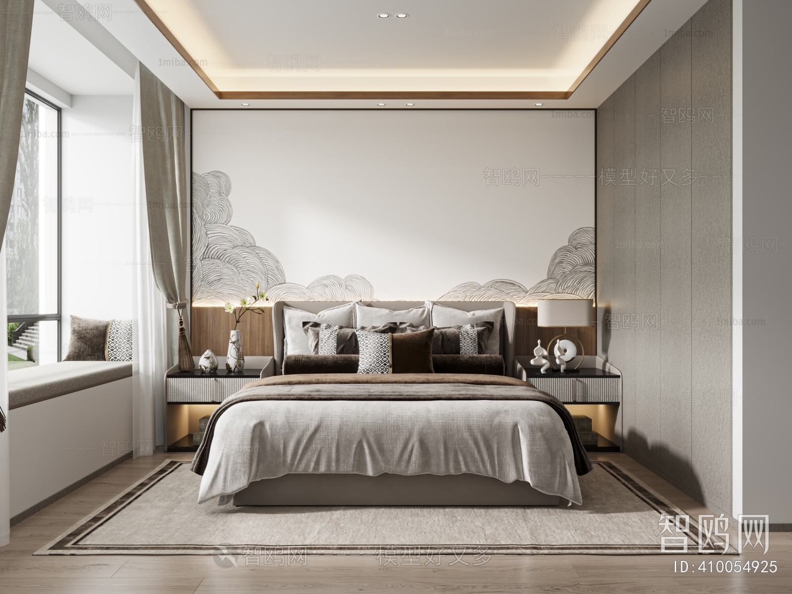 New Chinese Style Bedroom