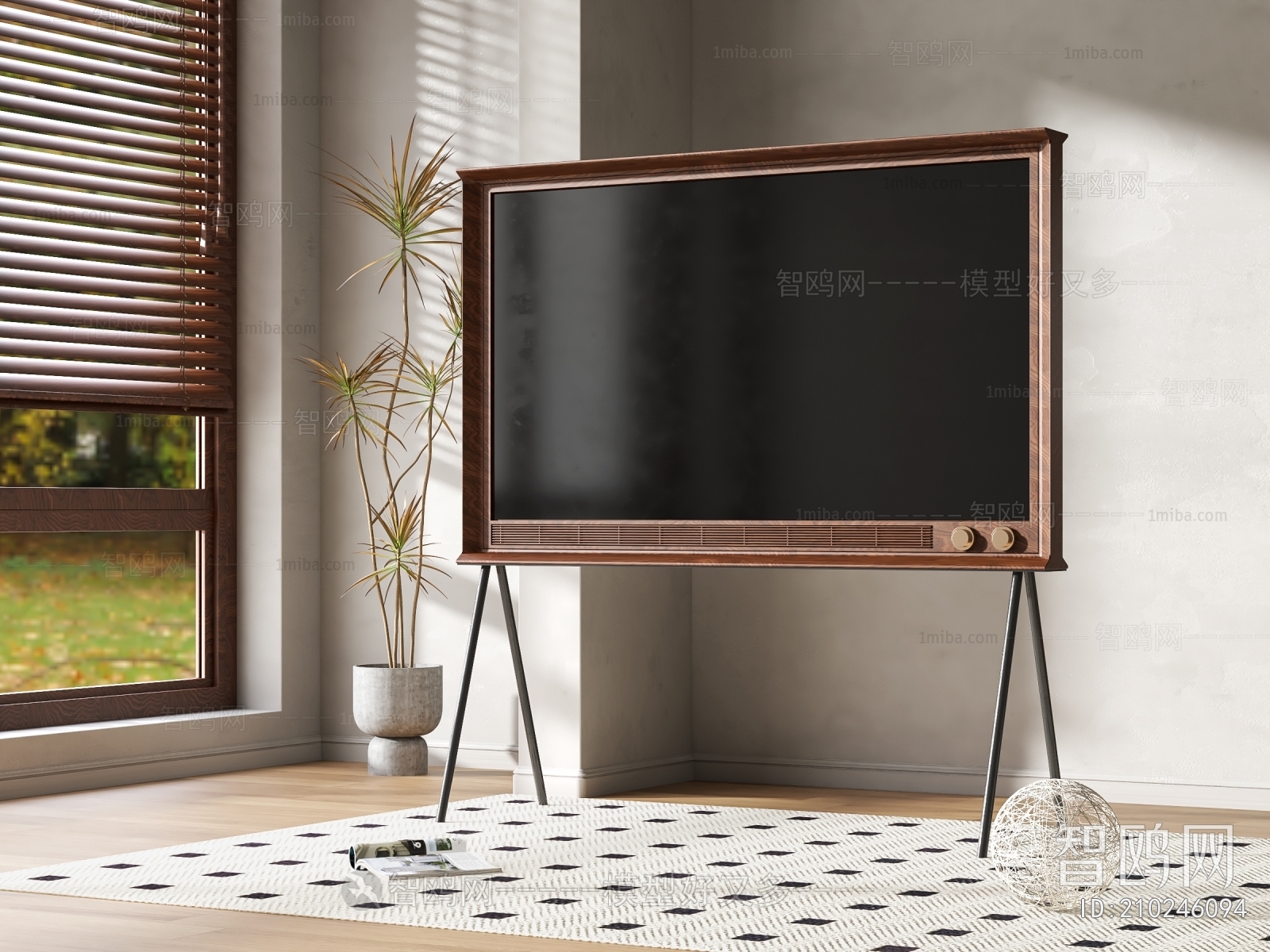 Wabi-sabi Style TV Set