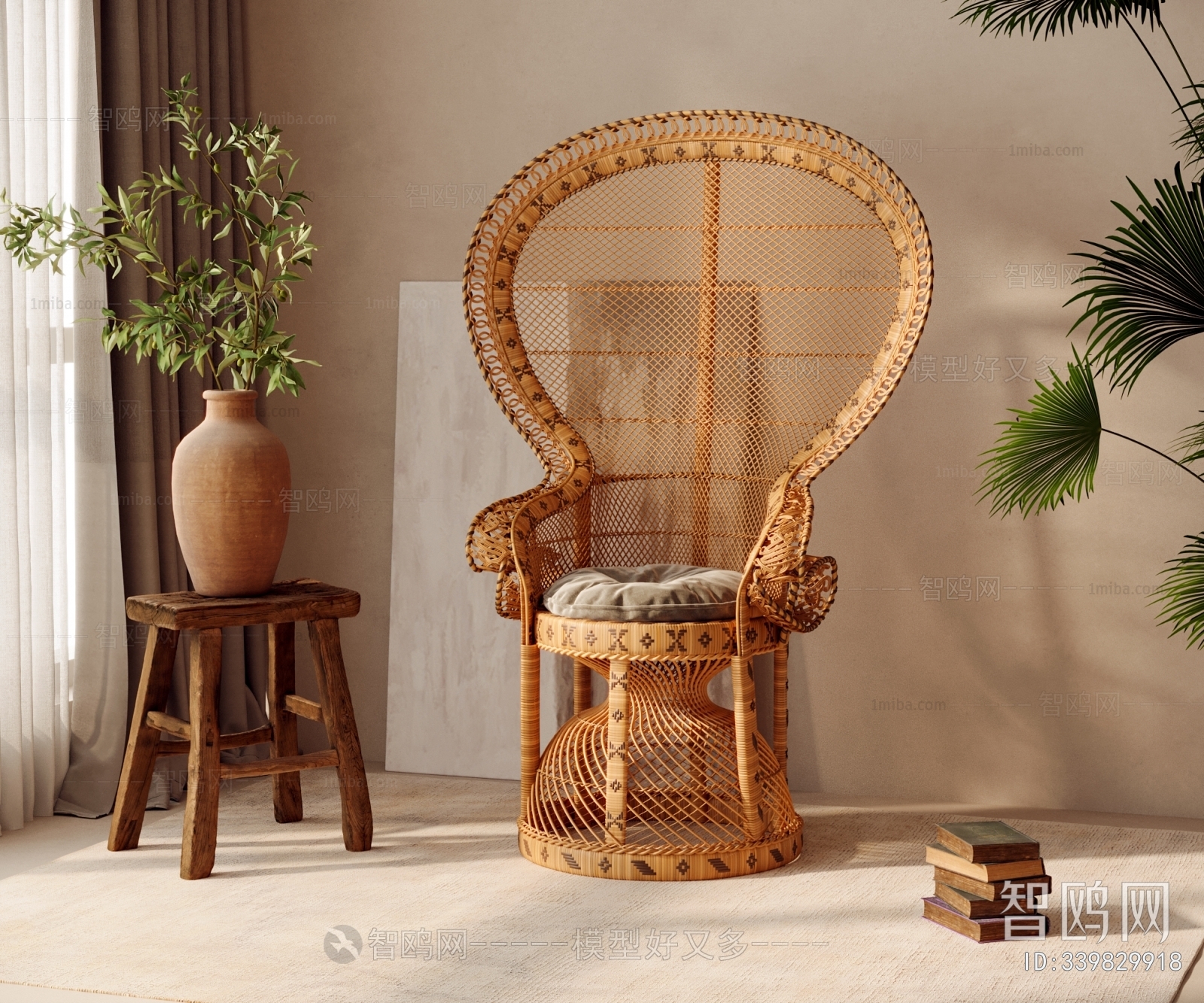 Southeast Asian Style Lounge Chair