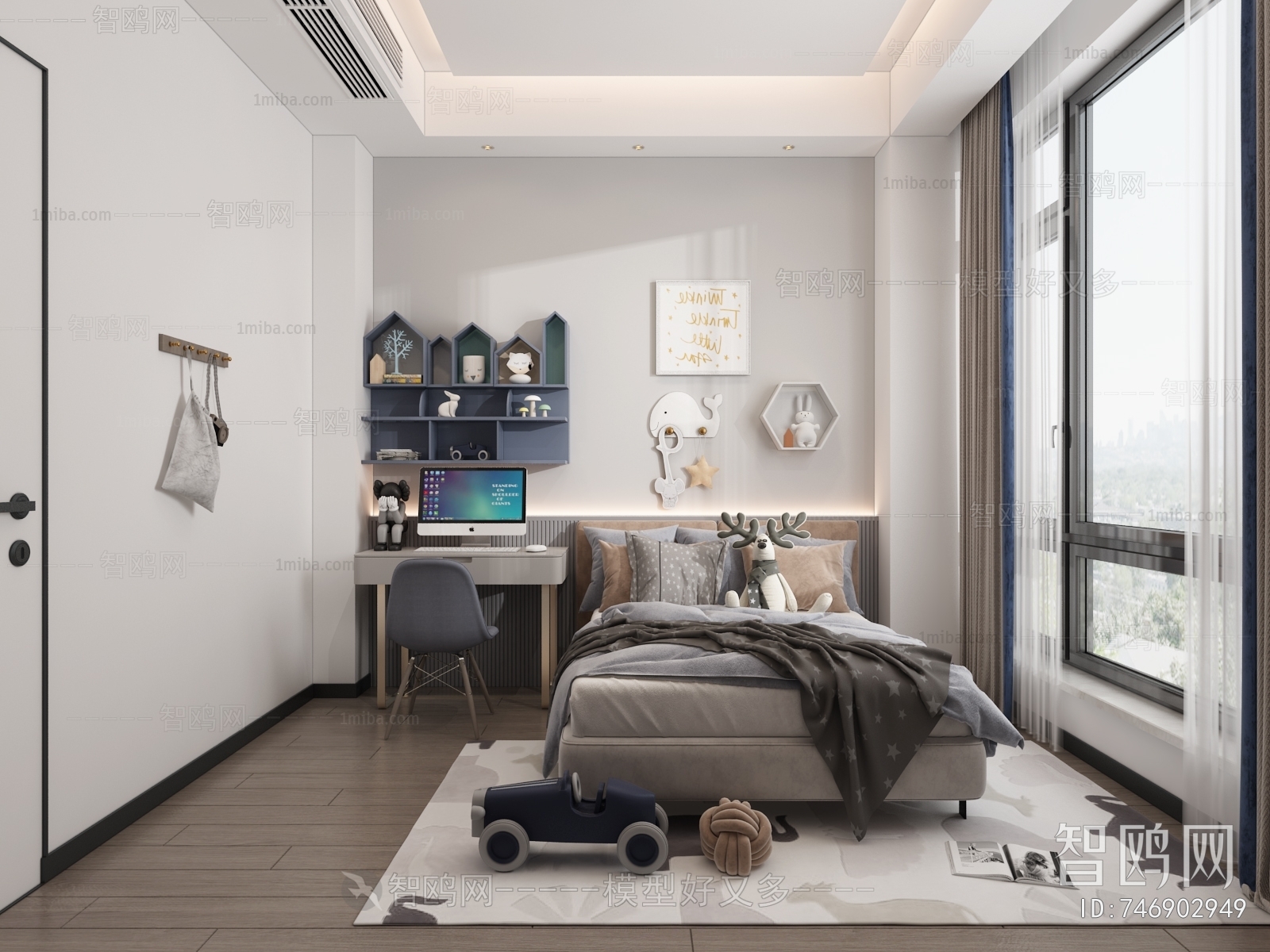 Modern Boy's Room And Son's Room