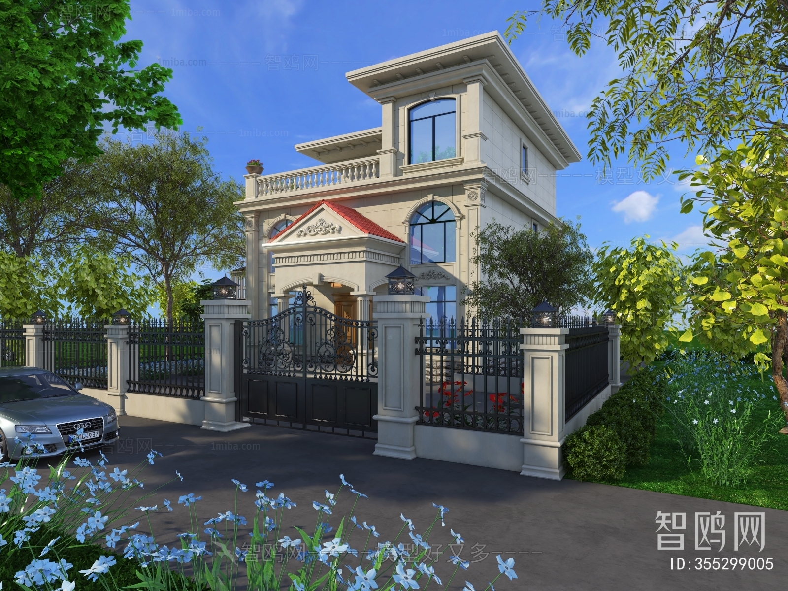 Simple European Style Villa Appearance