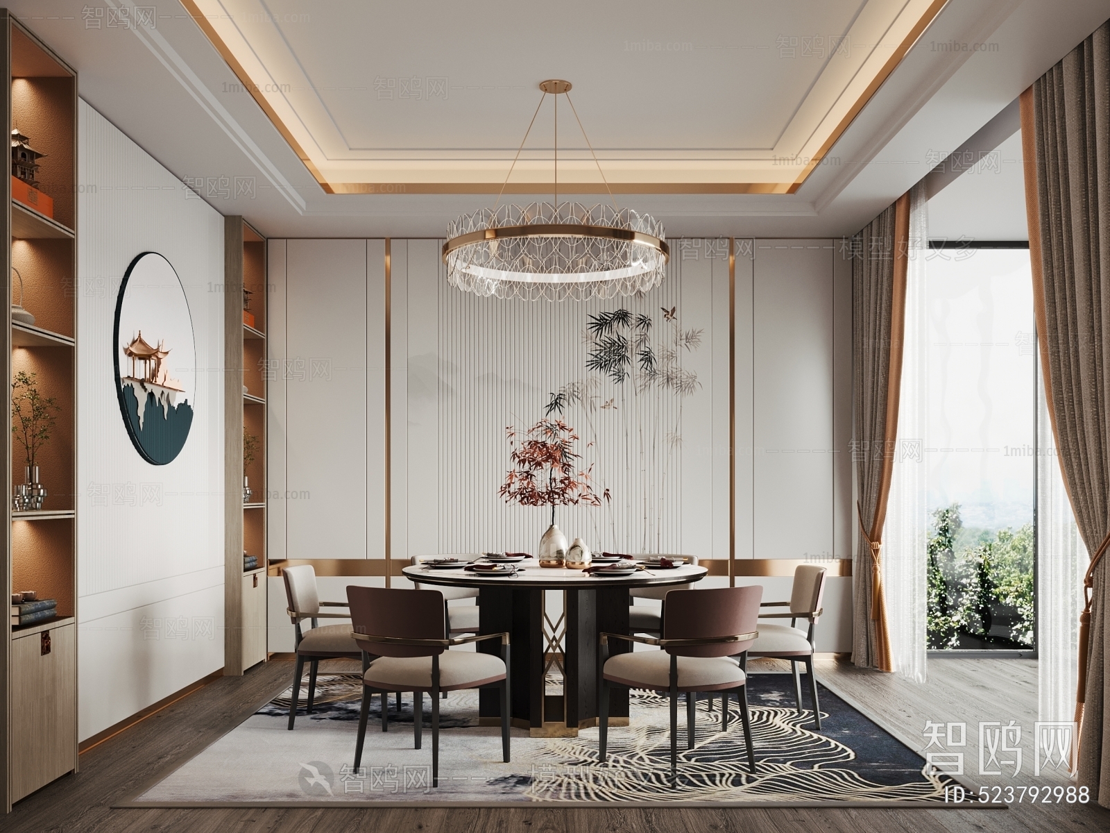 New Chinese Style Dining Room