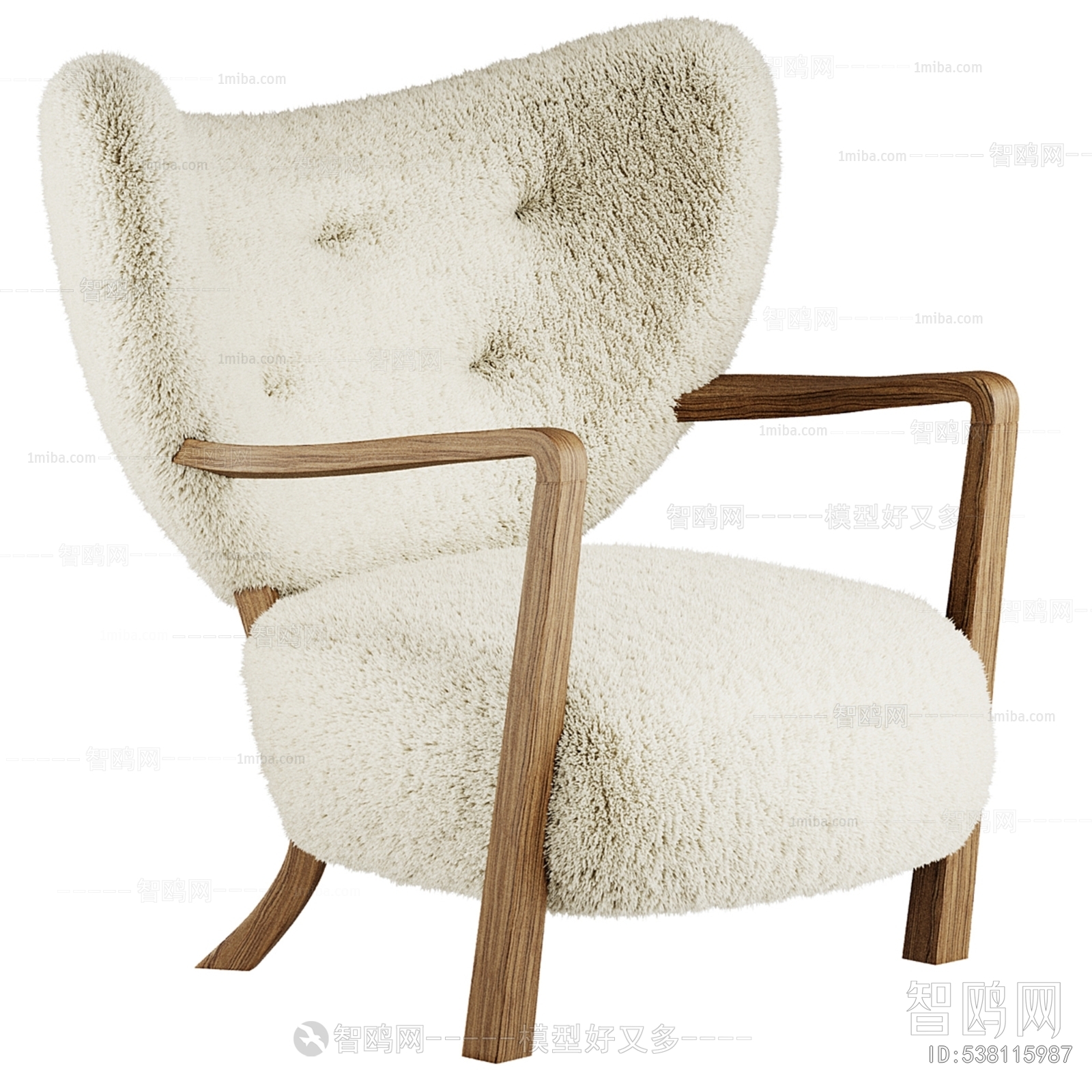 Wabi-sabi Style Lounge Chair