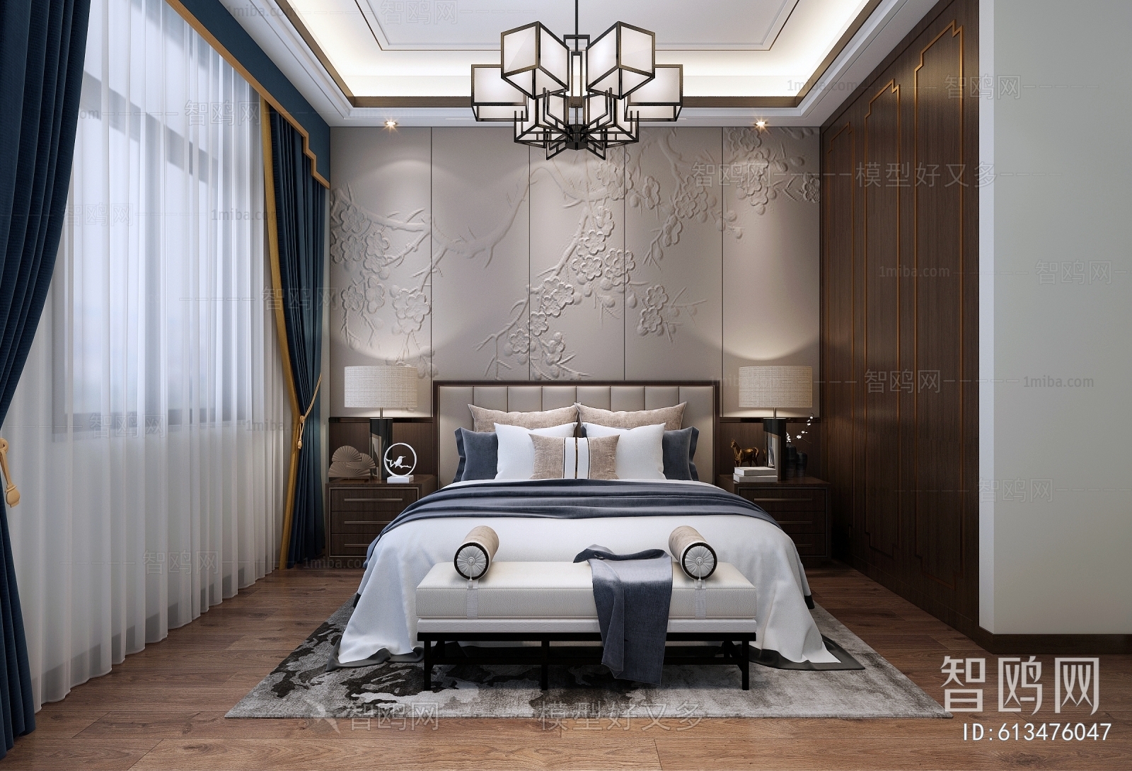 New Chinese Style Bedroom