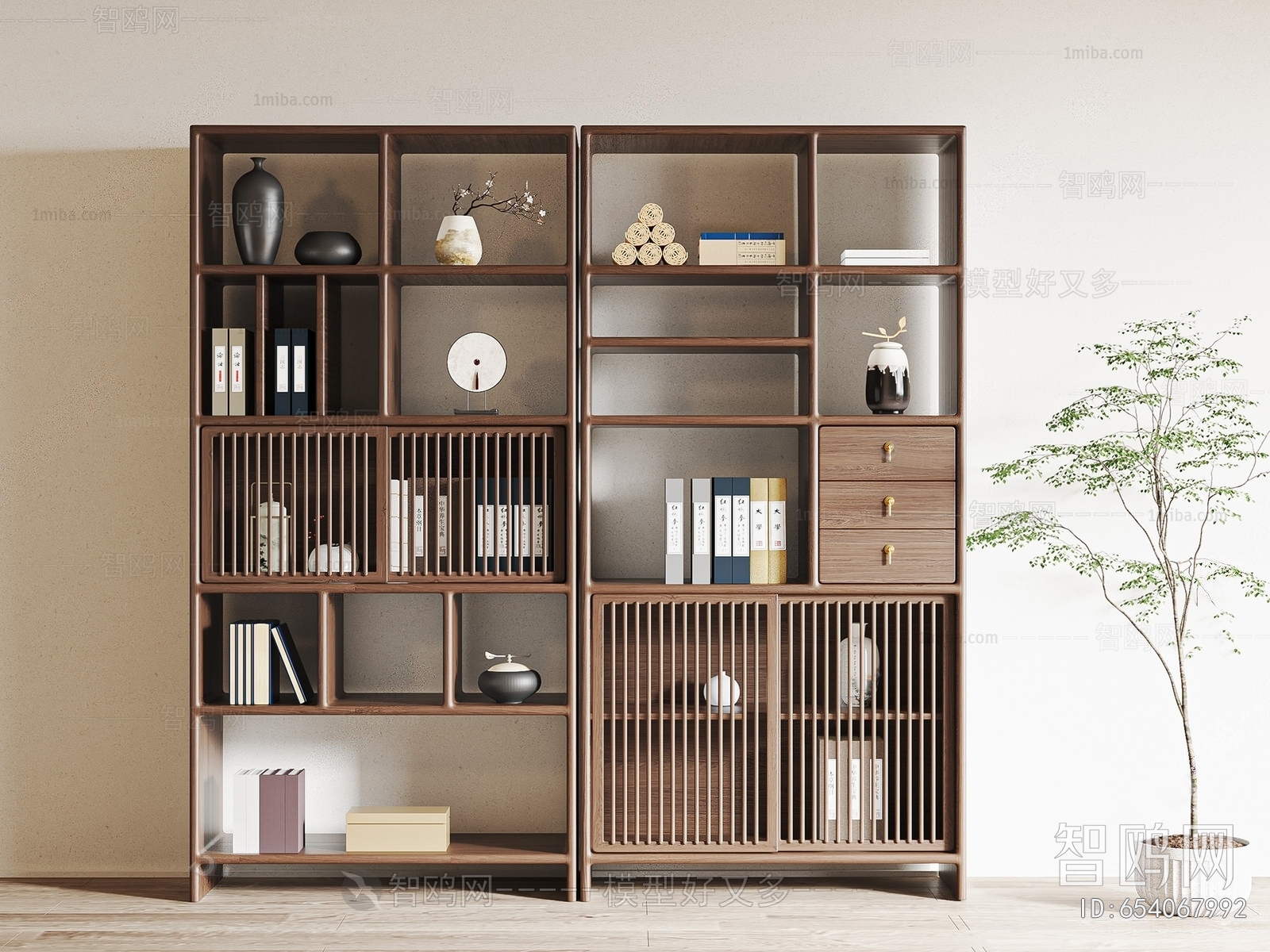 New Chinese Style Bookshelf