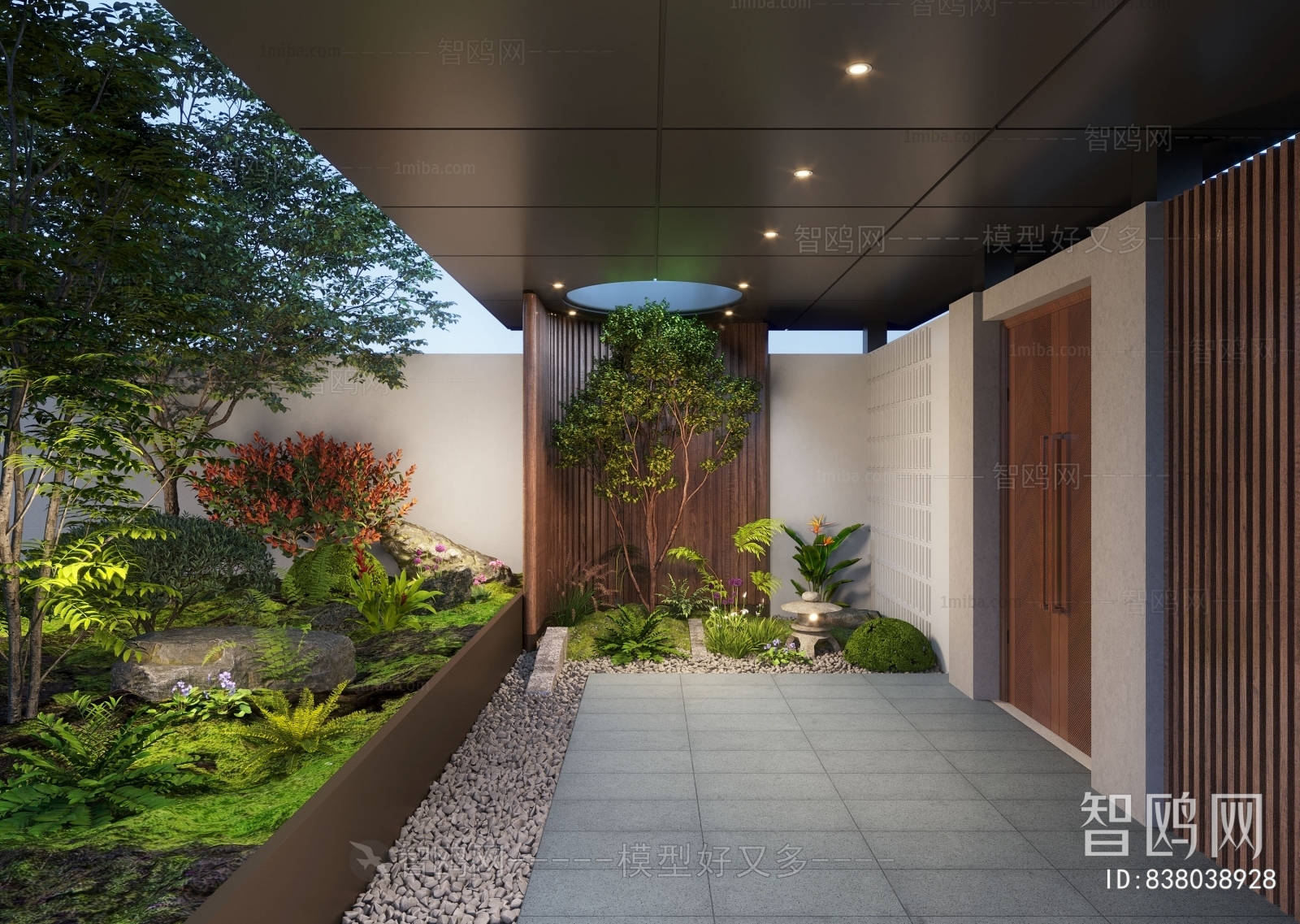 Modern Courtyard/landscape