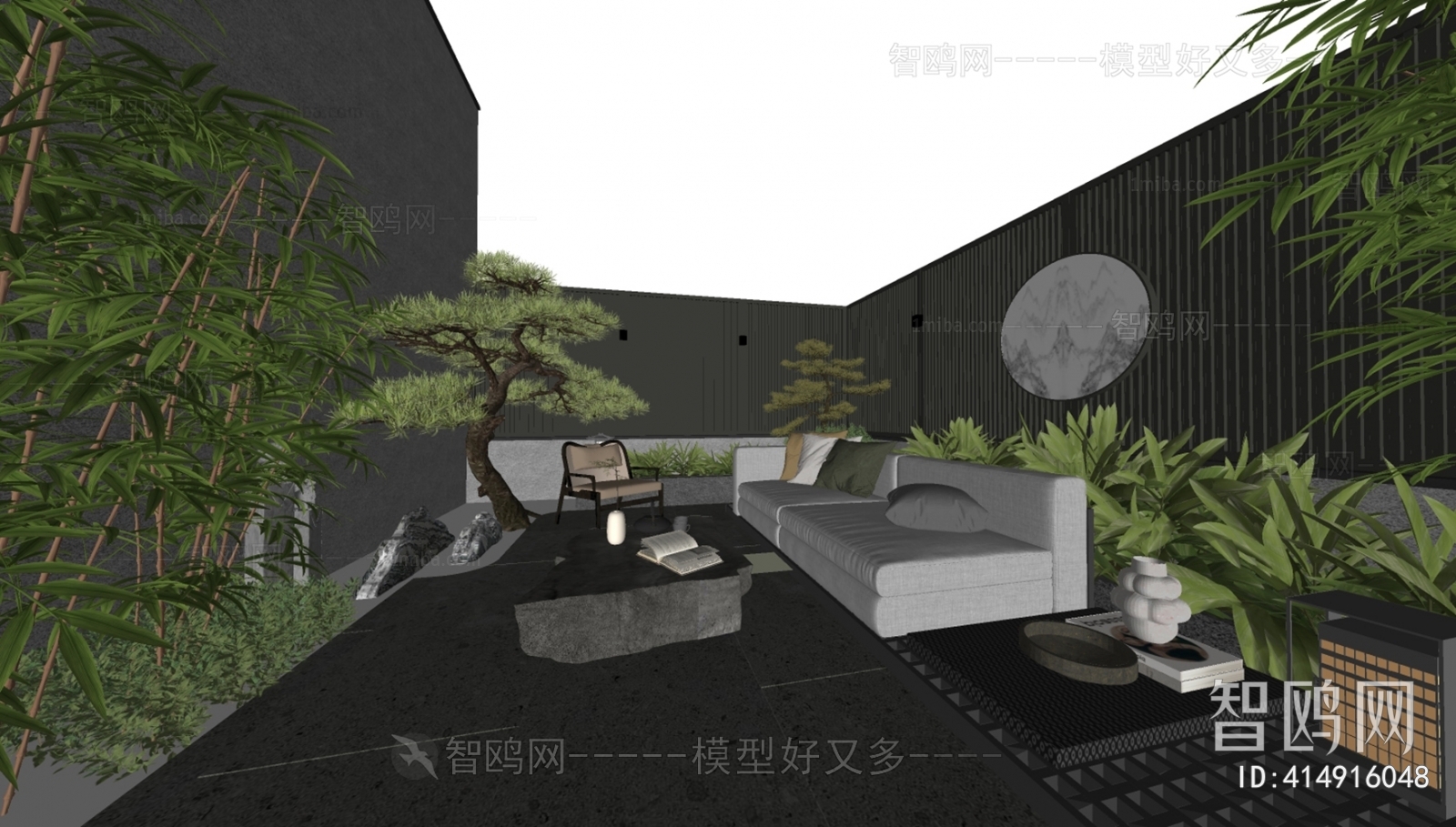 New Chinese Style Courtyard/landscape