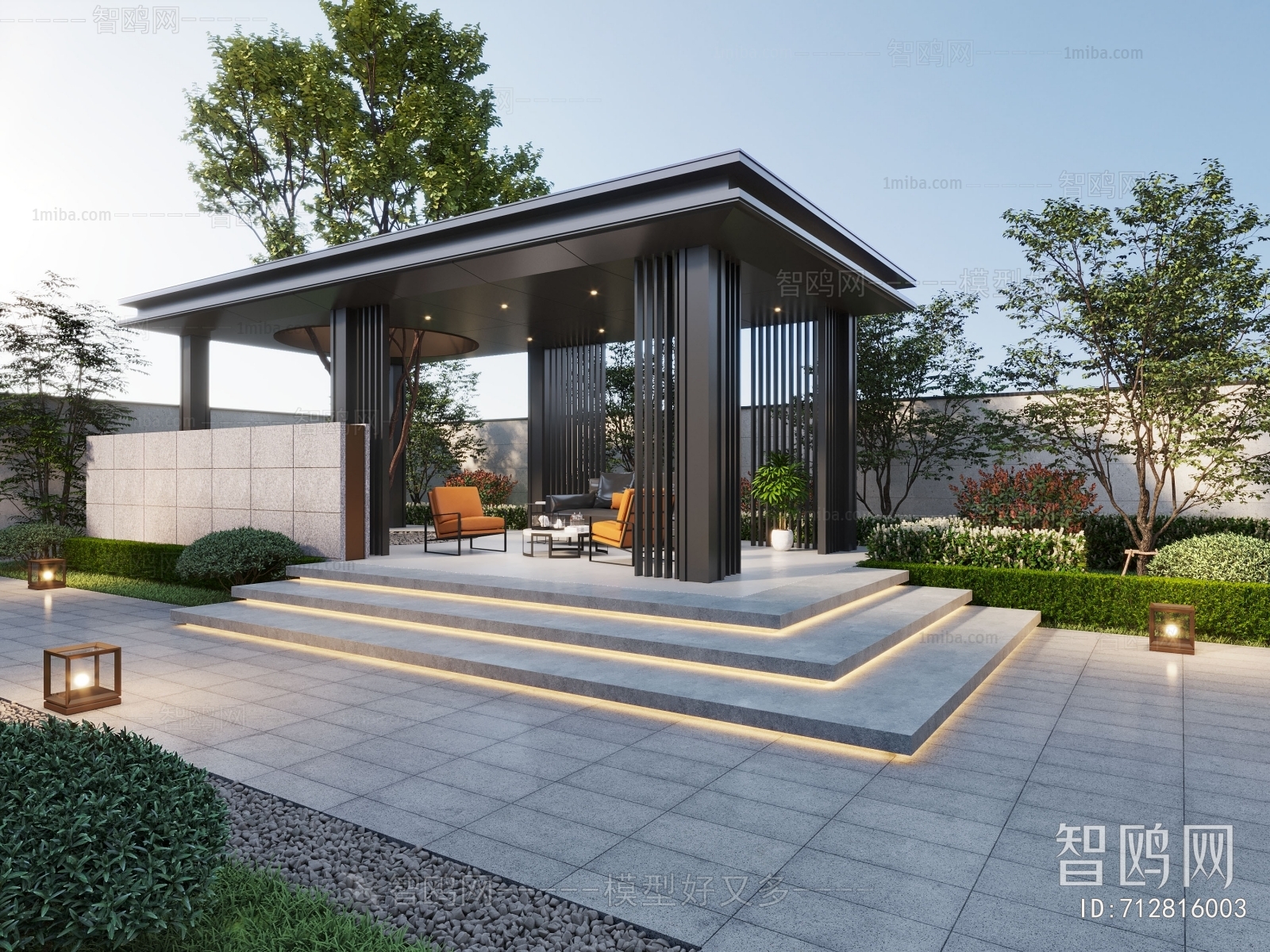 Modern Courtyard/landscape