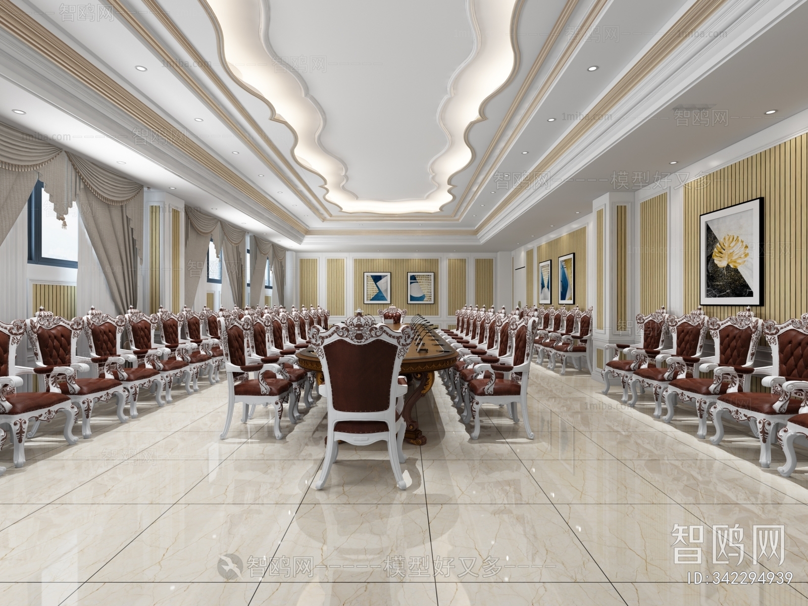 Simple European Style Meeting Room